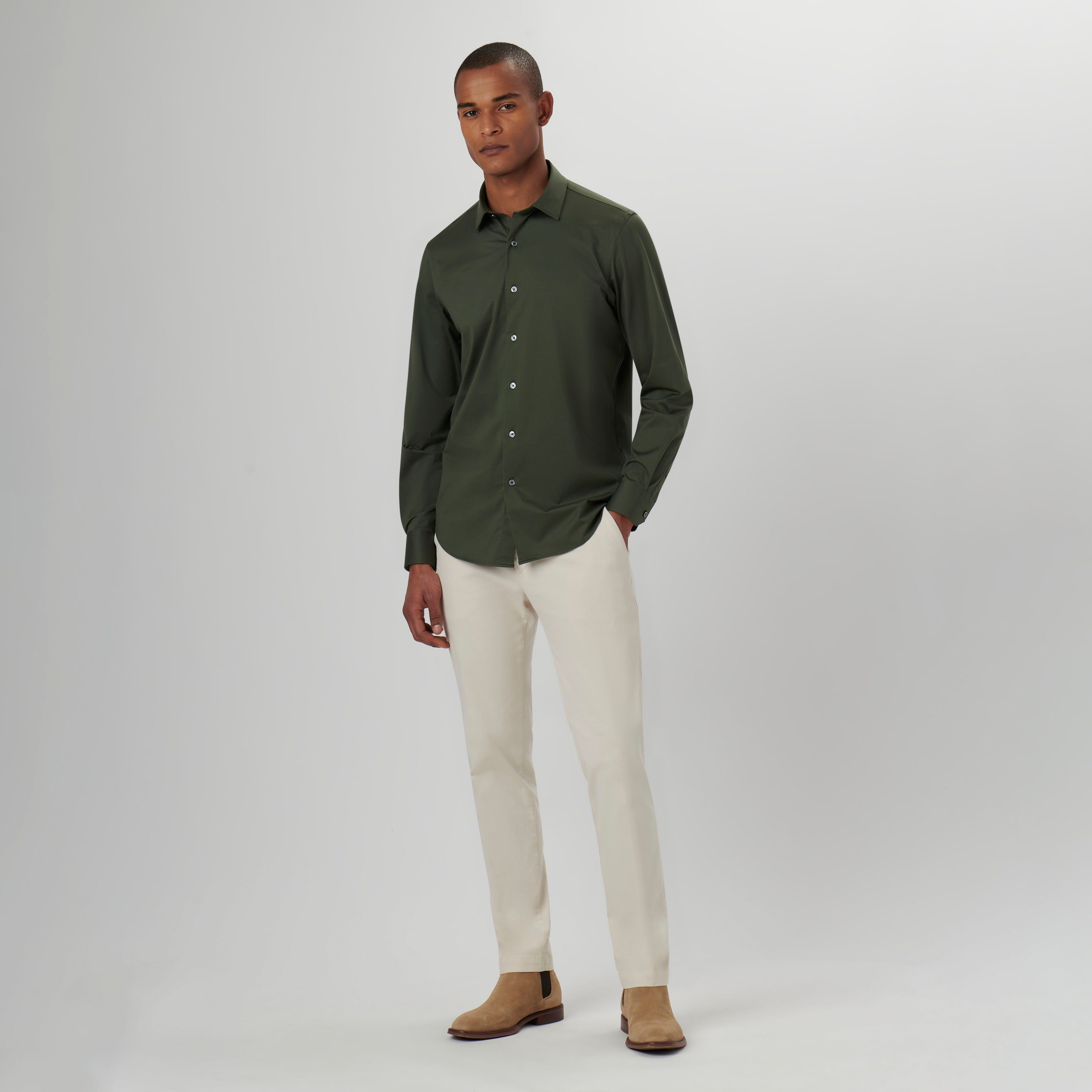 James Solid OoohCotton Shirt sold by Bugatchi product image thumbnail 5