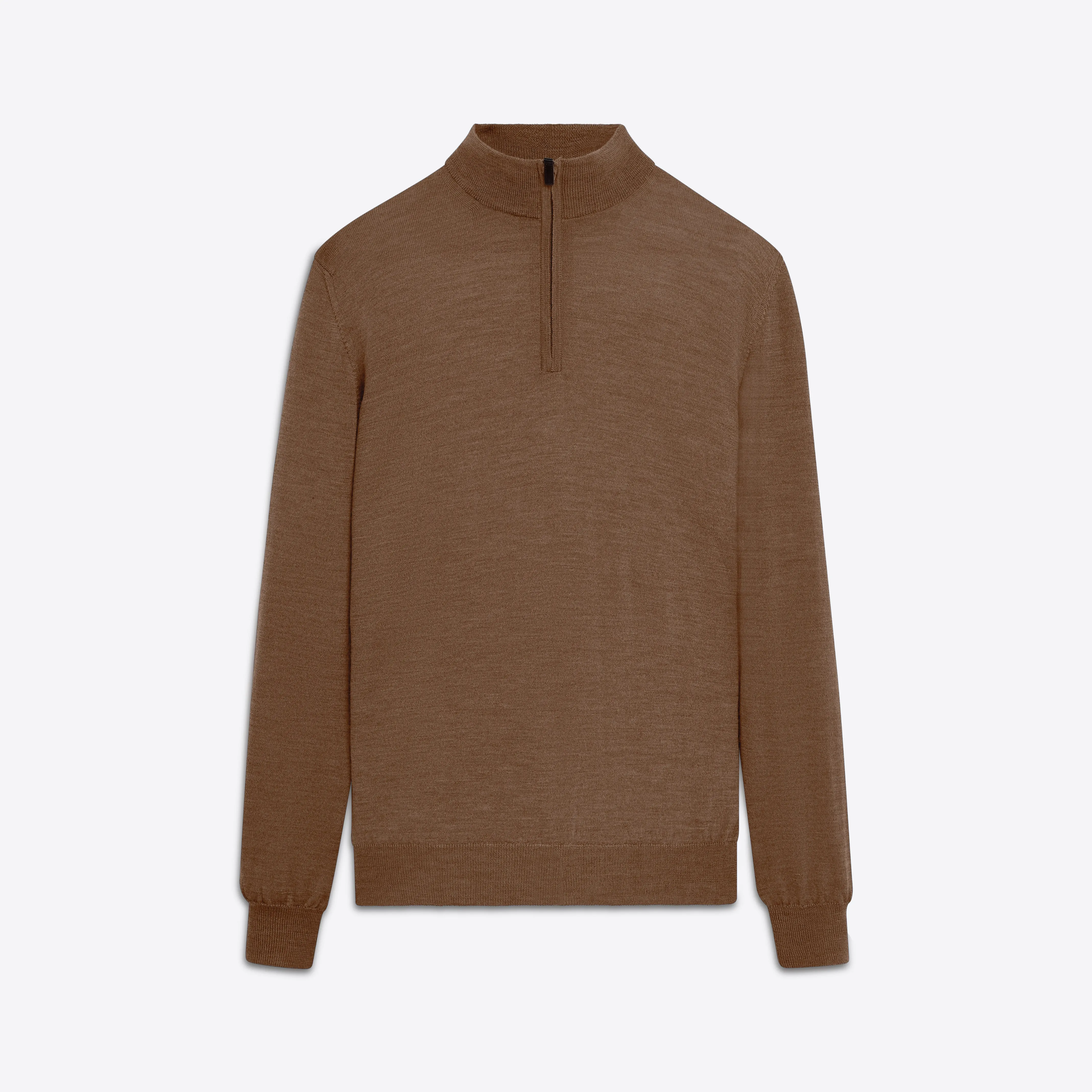 Super Merino Solid Quarter Zip Sweater sold by Bugatchi