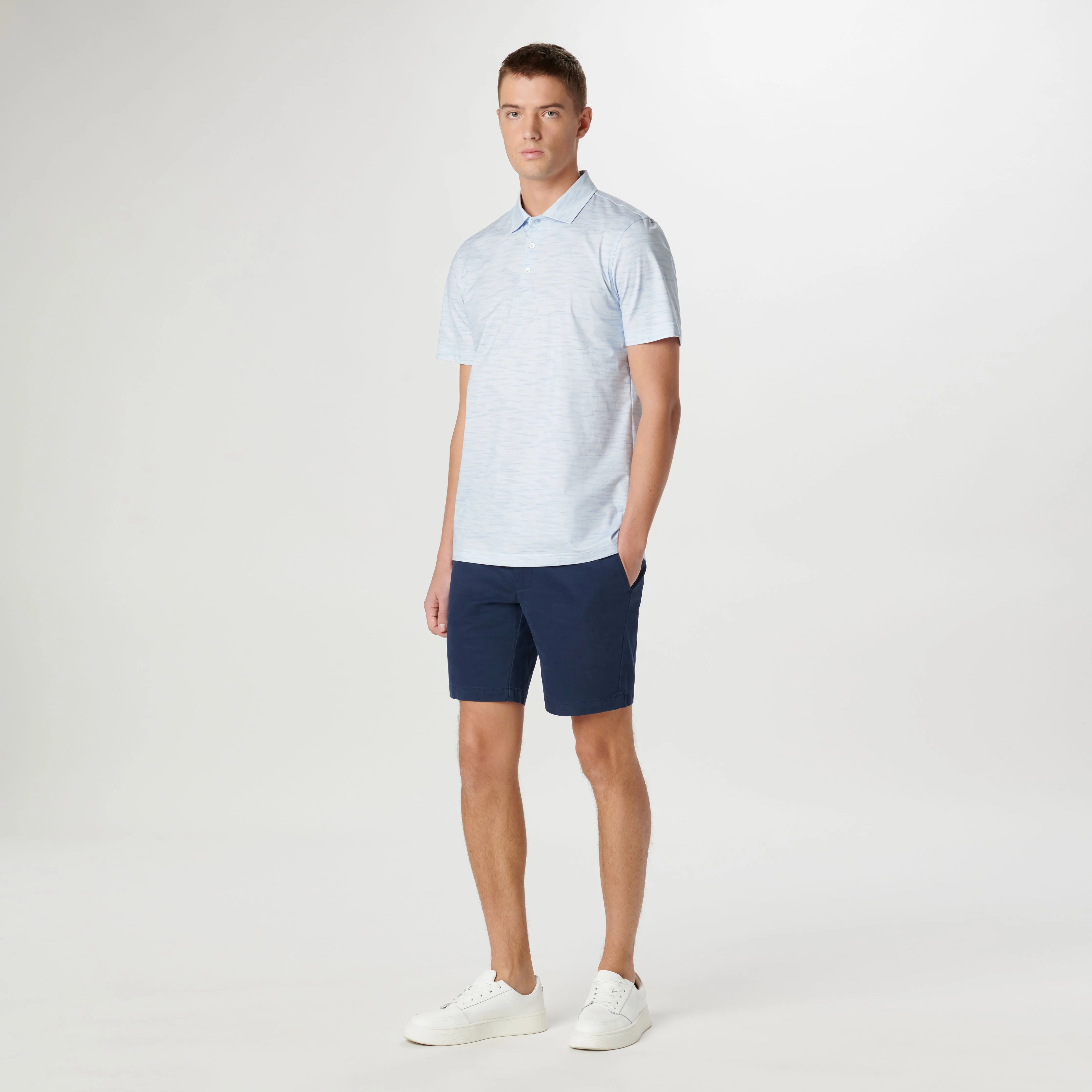 Victor Stitch Print OoohCotton Polo sold by Bugatchi product image thumbnail 5