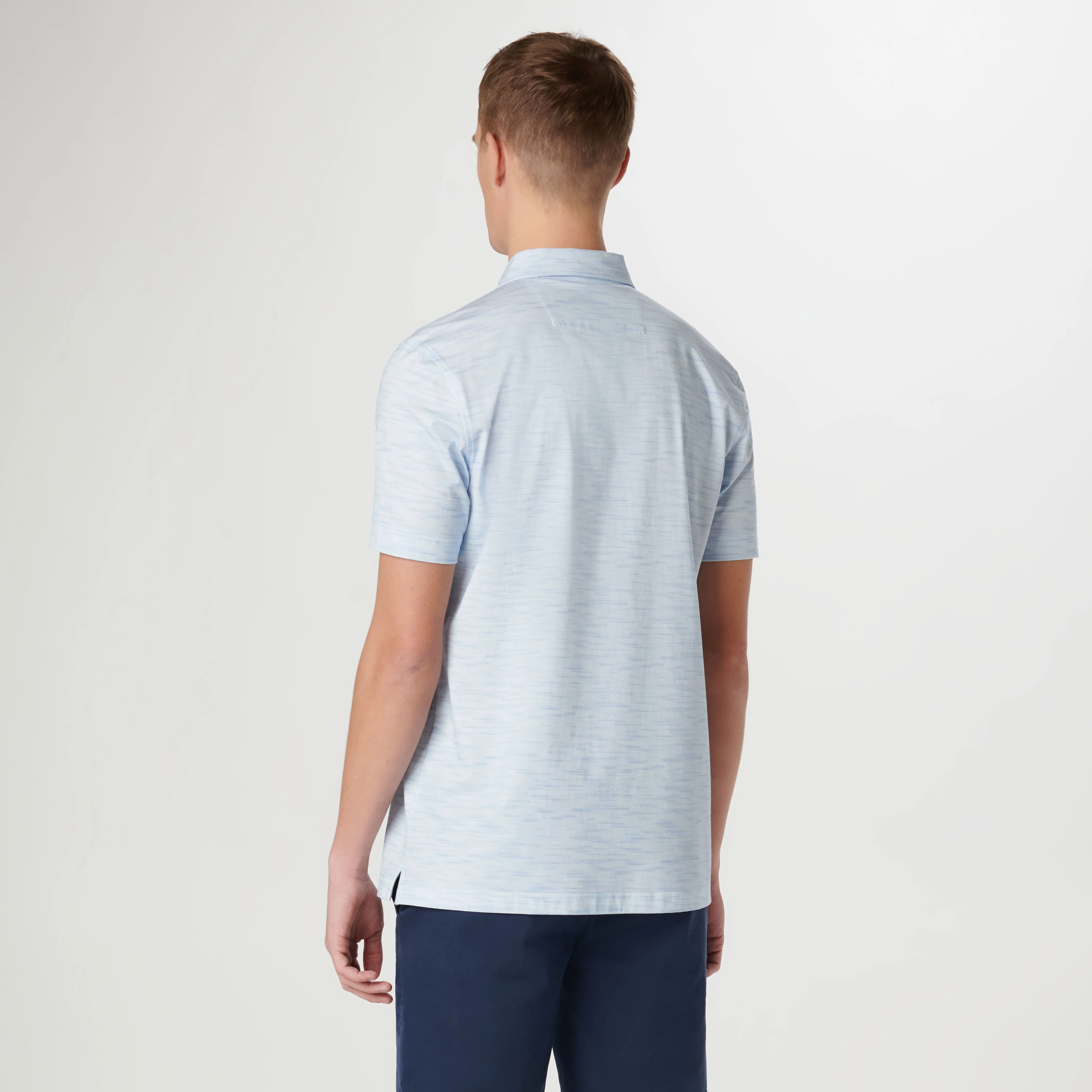 Victor Stitch Print OoohCotton Polo sold by Bugatchi product image thumbnail 4