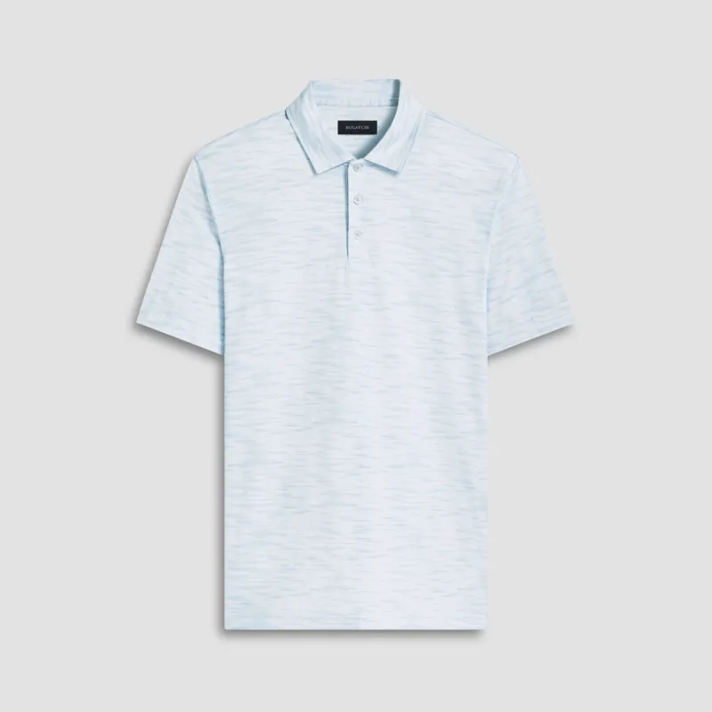 Victor Stitch Print OoohCotton Polo made by Bugatchi