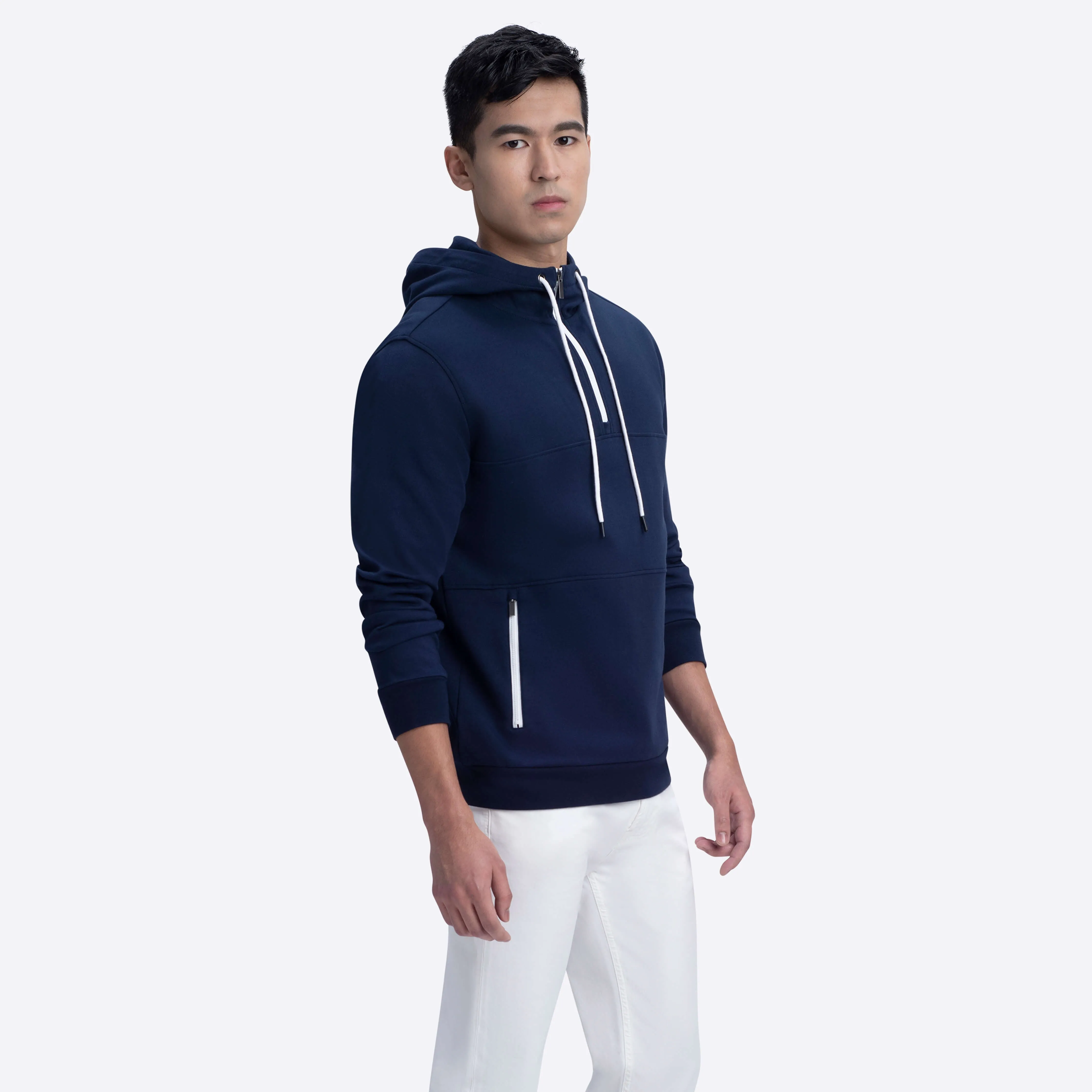 Quarter Zip Hoodie sold by Bugatchi product image thumbnail 3