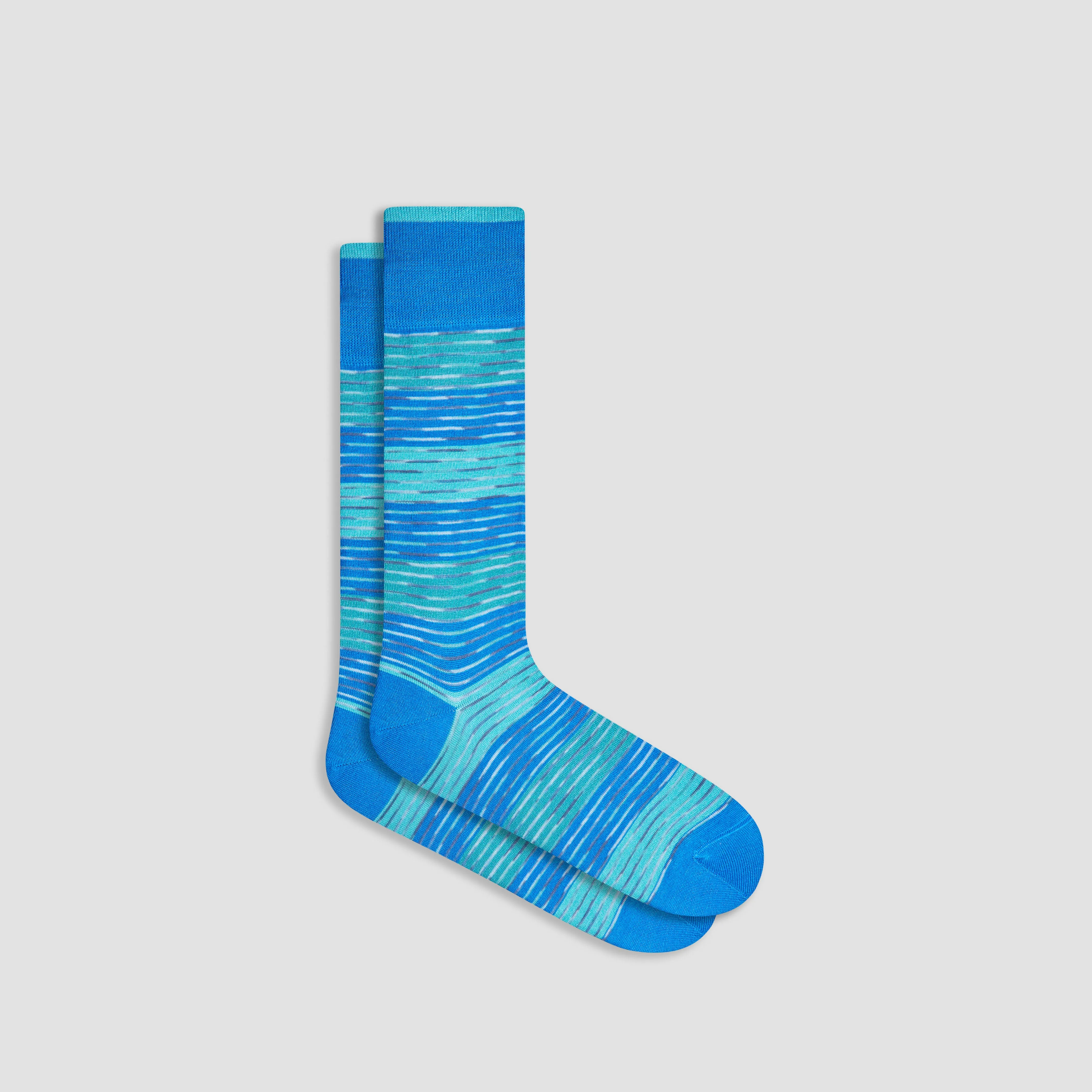 Heather Striped Mid-Calf Socks sold by Bugatchi