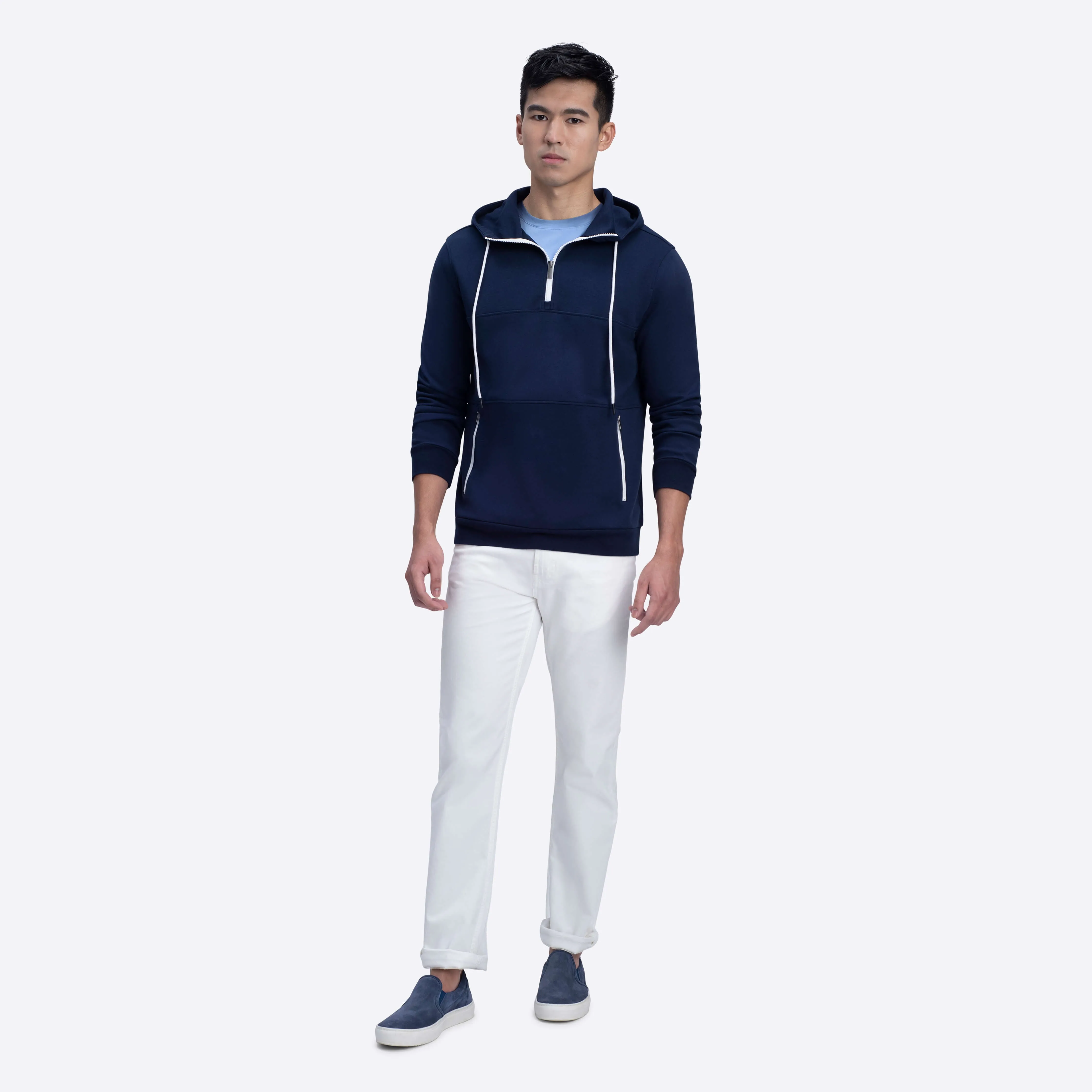 Quarter Zip Hoodie sold by Bugatchi product image thumbnail 5