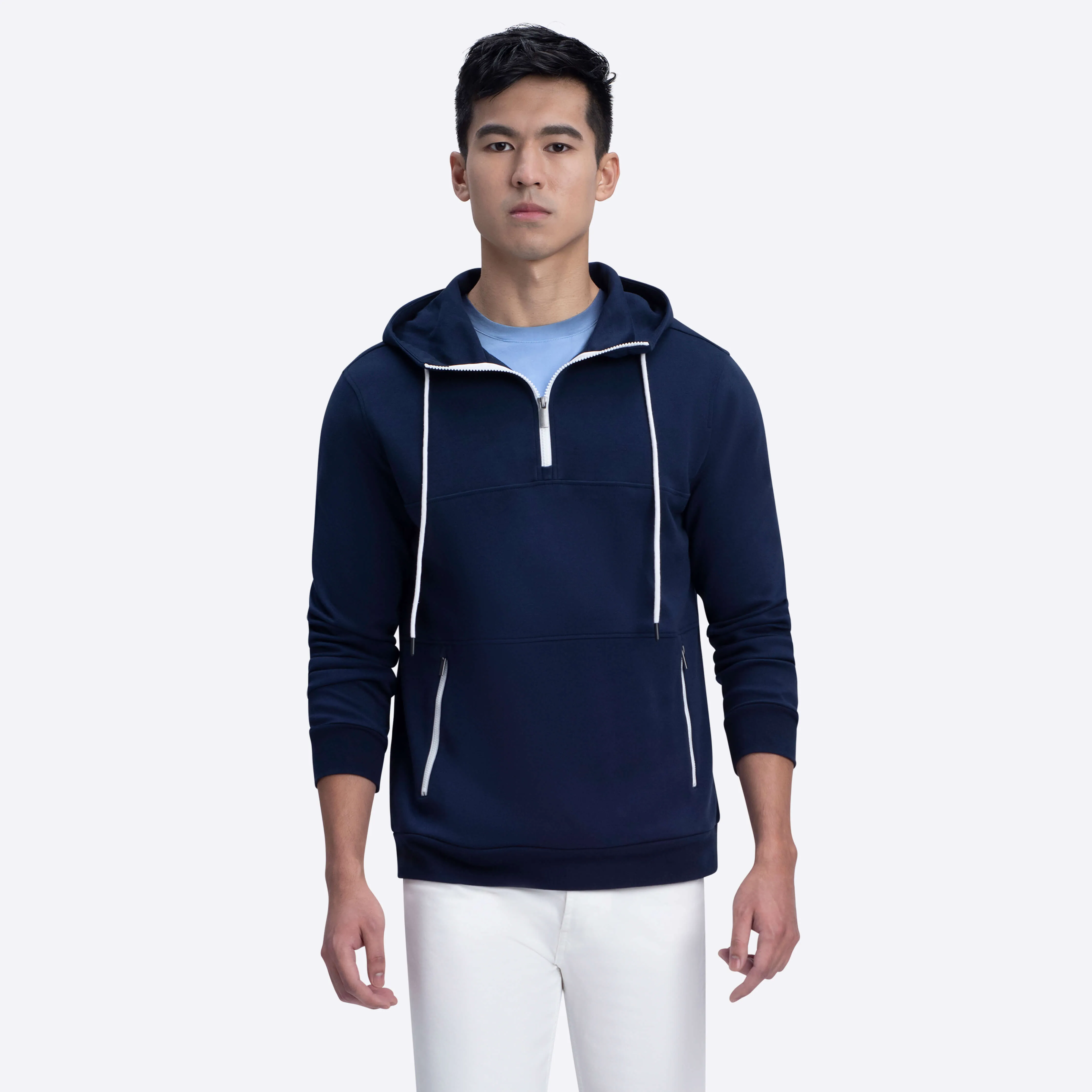 Quarter Zip Hoodie sold by Bugatchi product image thumbnail 2