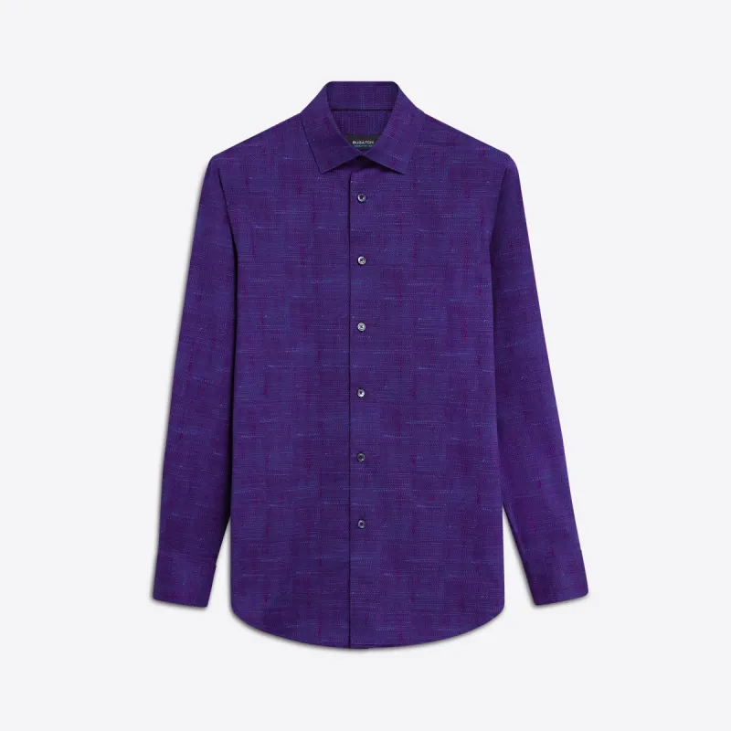 JAMES Textured Print OoohCotton Shirt sold by Bugatchi