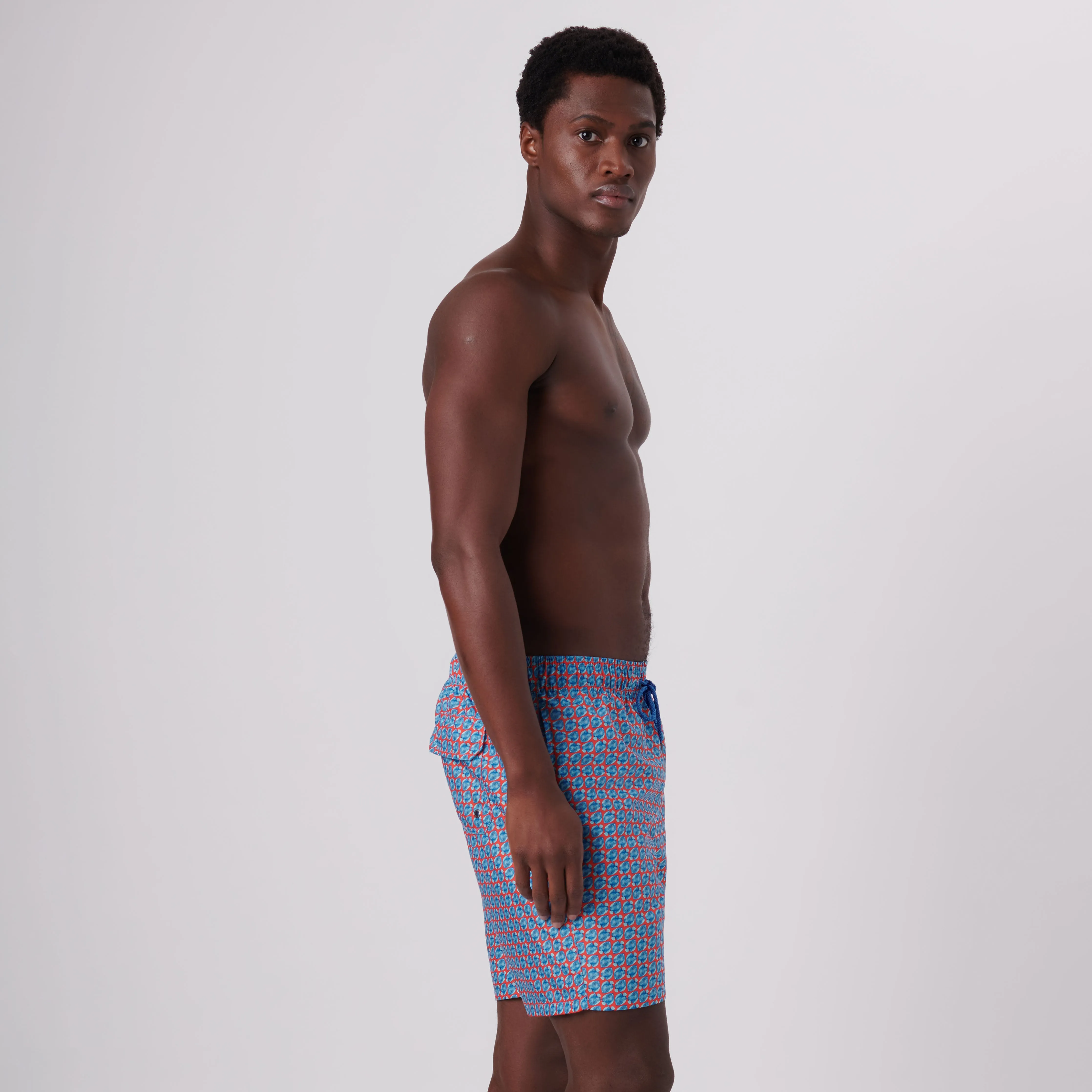 Cosmo Fish Swim Trunks sold by Bugatchi product image thumbnail 4