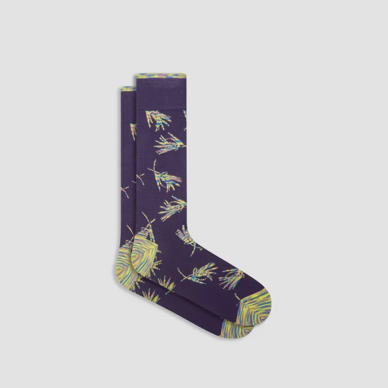 Abstract Mid-Calf Socks sold by Bugatchi
