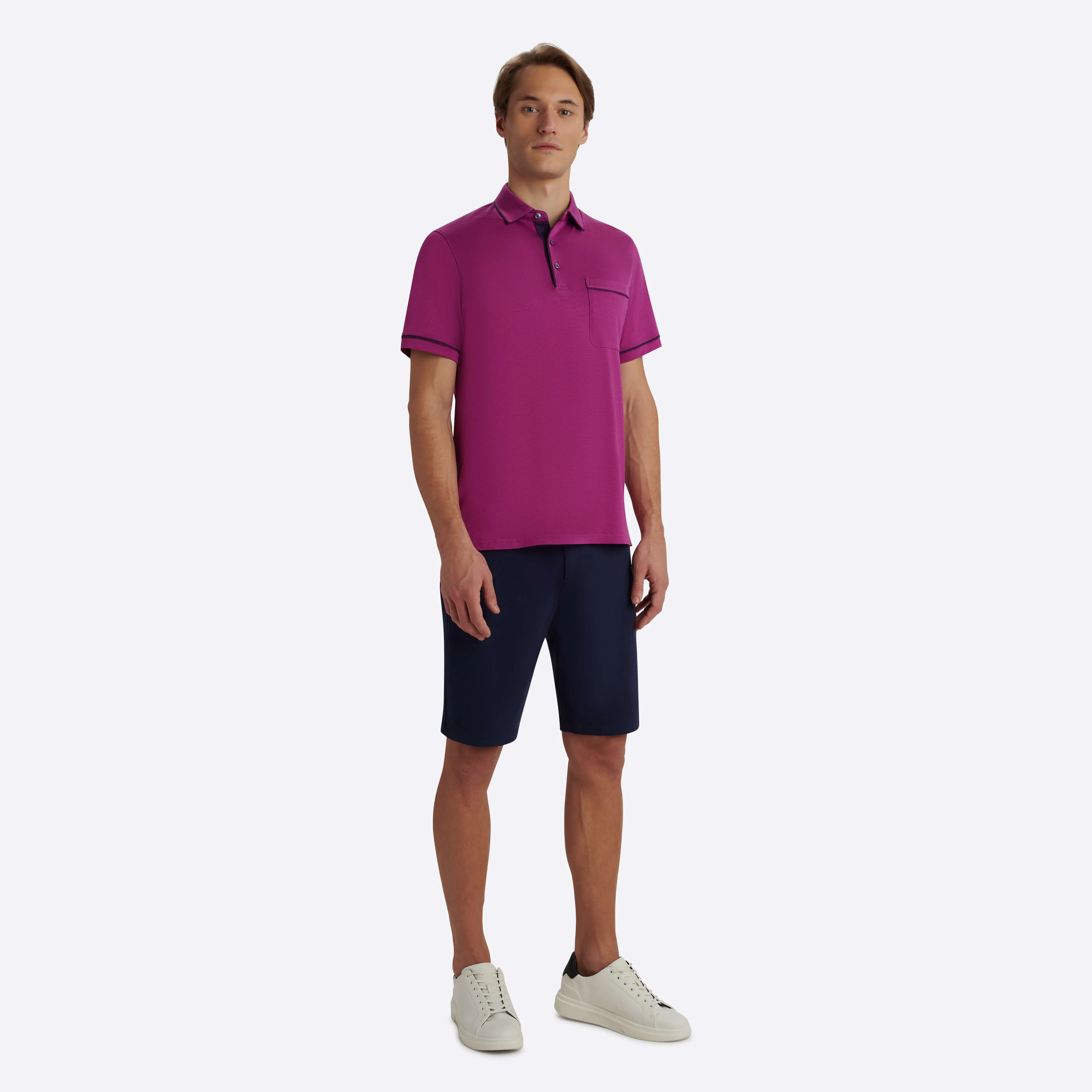 Solid Polo sold by Bugatchi product image thumbnail 5