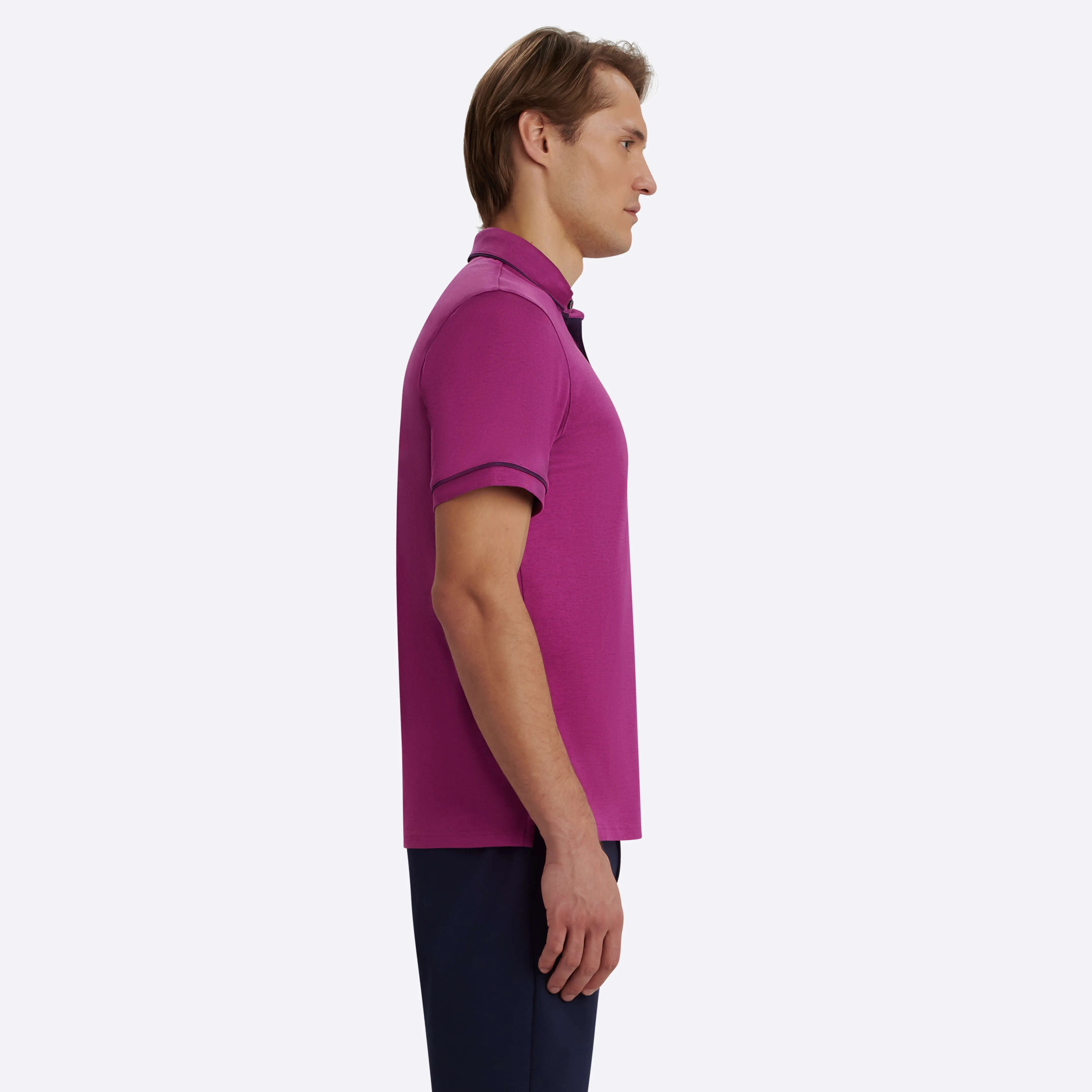 Solid Polo sold by Bugatchi product image thumbnail 3