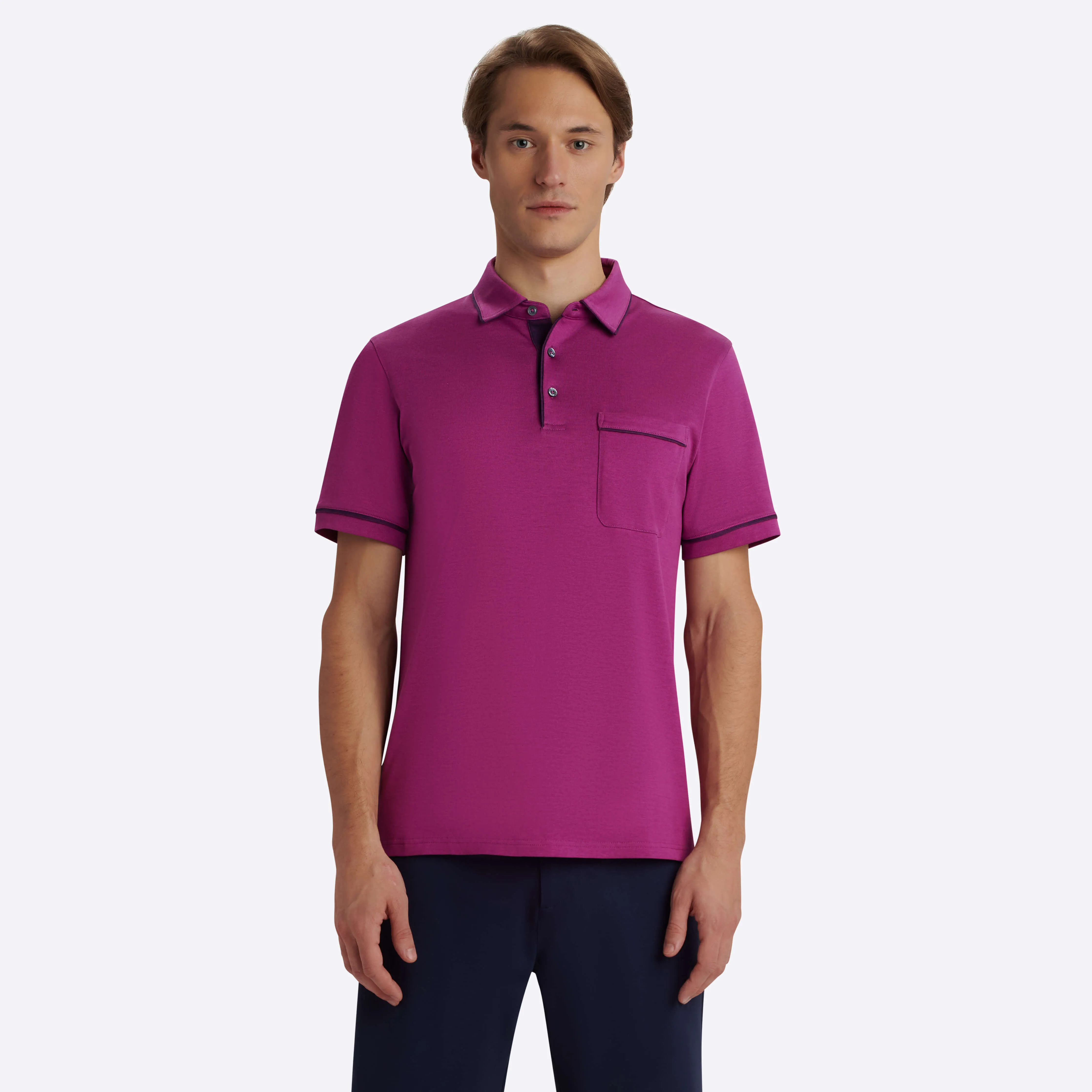 Solid Polo sold by Bugatchi product image thumbnail 2