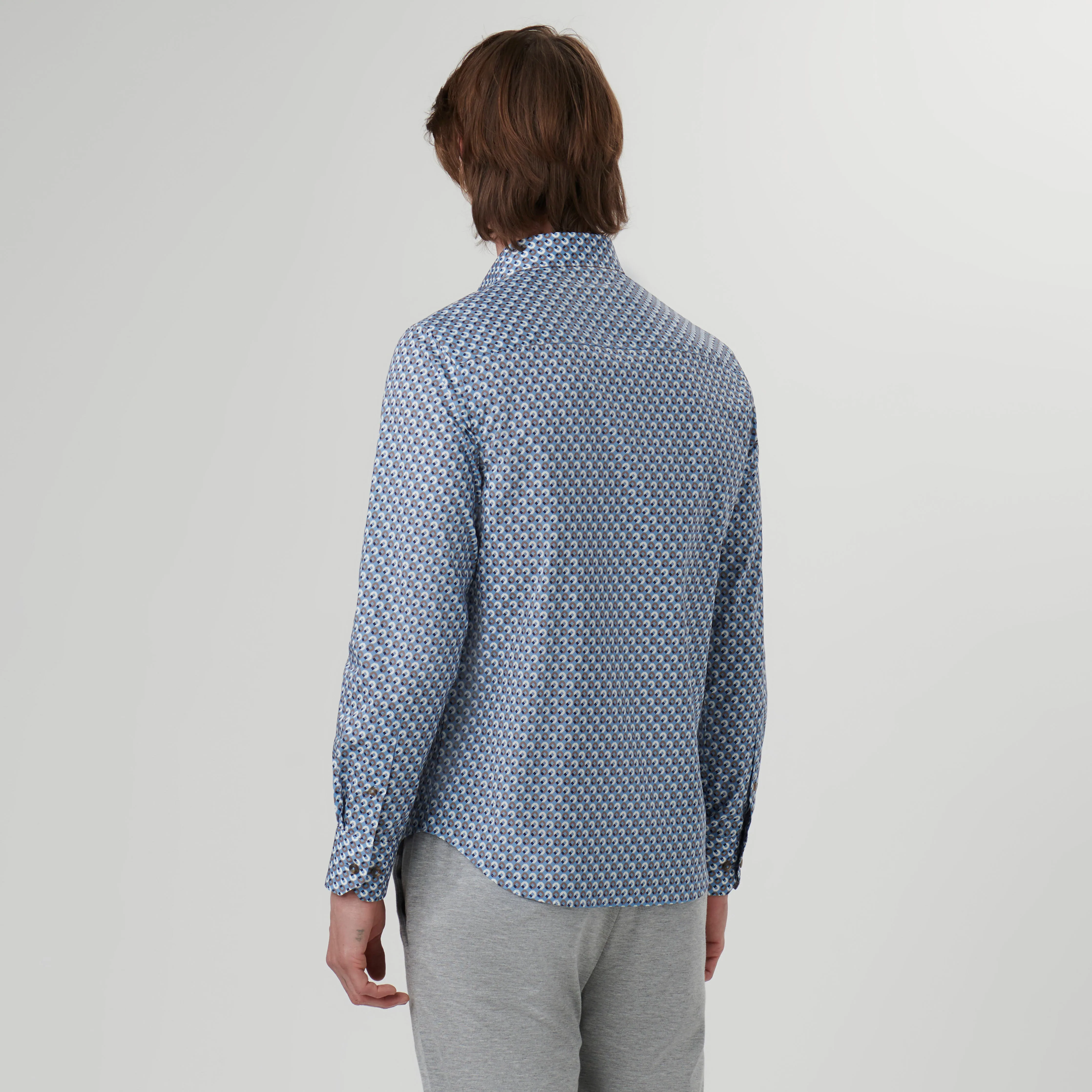 Axel Geometric Shirt sold by Bugatchi product image thumbnail 4