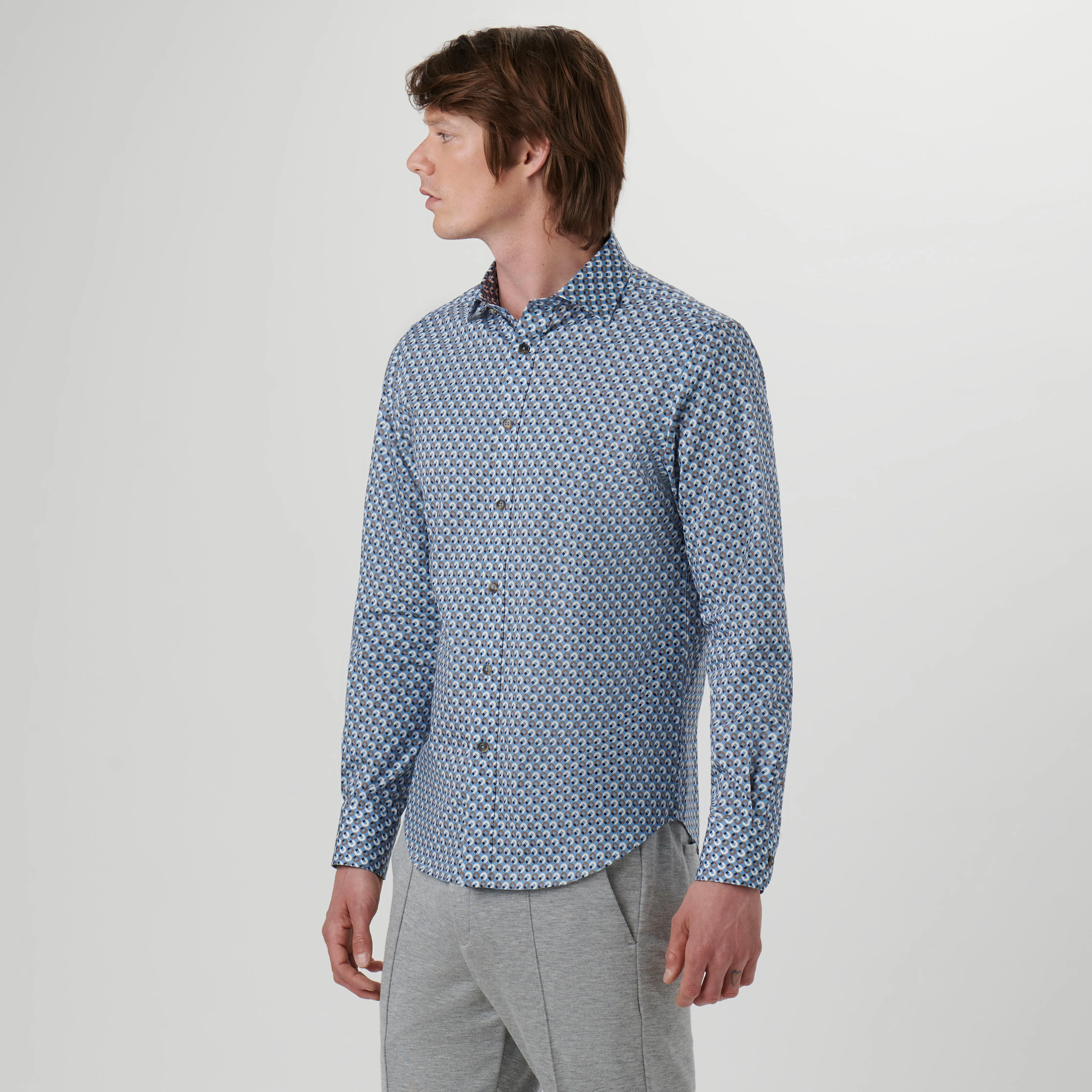 Axel Geometric Shirt sold by Bugatchi product image thumbnail 3