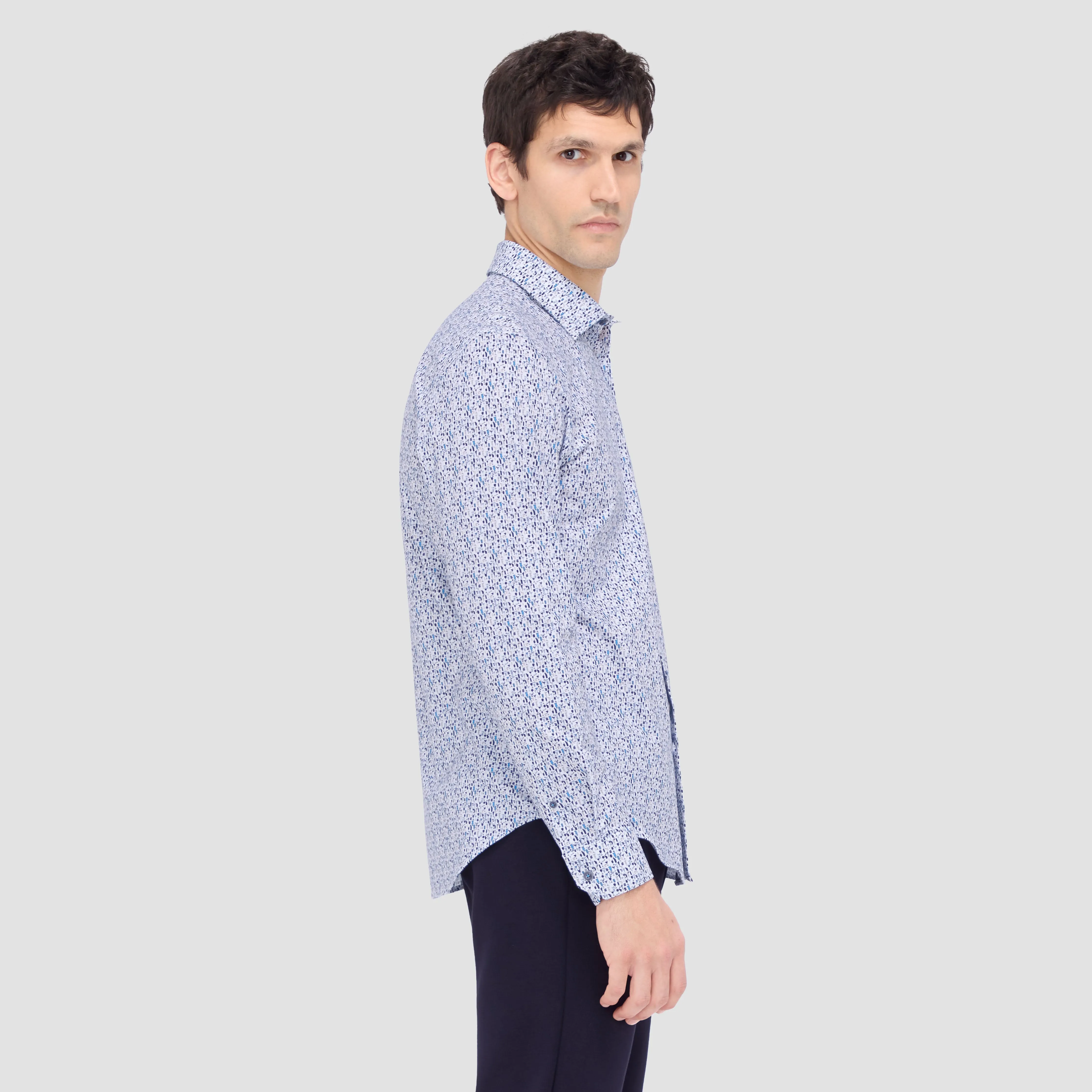 James Cocktail Print OoohCotton Shirt sold by Bugatchi product image thumbnail 3