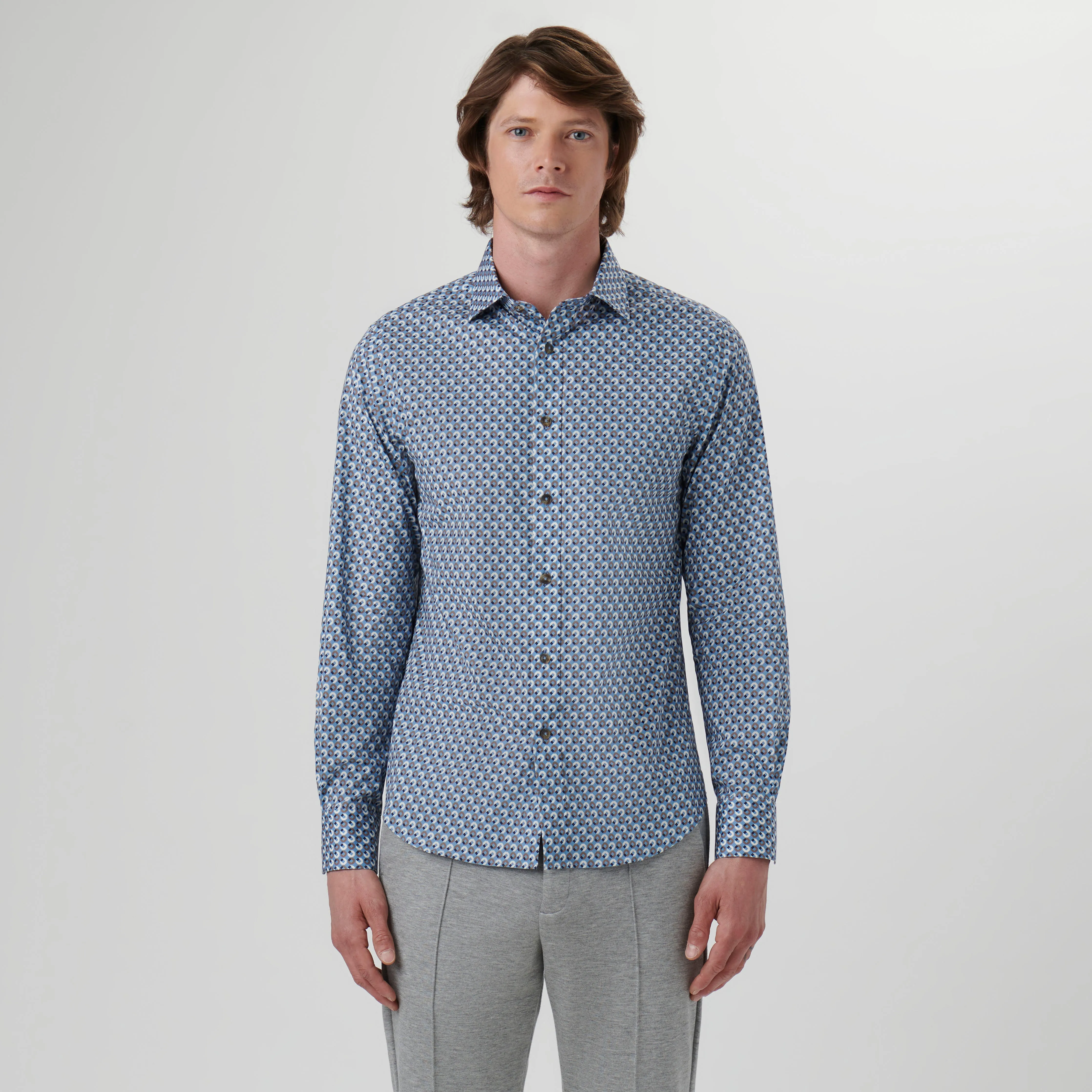 Axel Geometric Shirt sold by Bugatchi product image thumbnail 2
