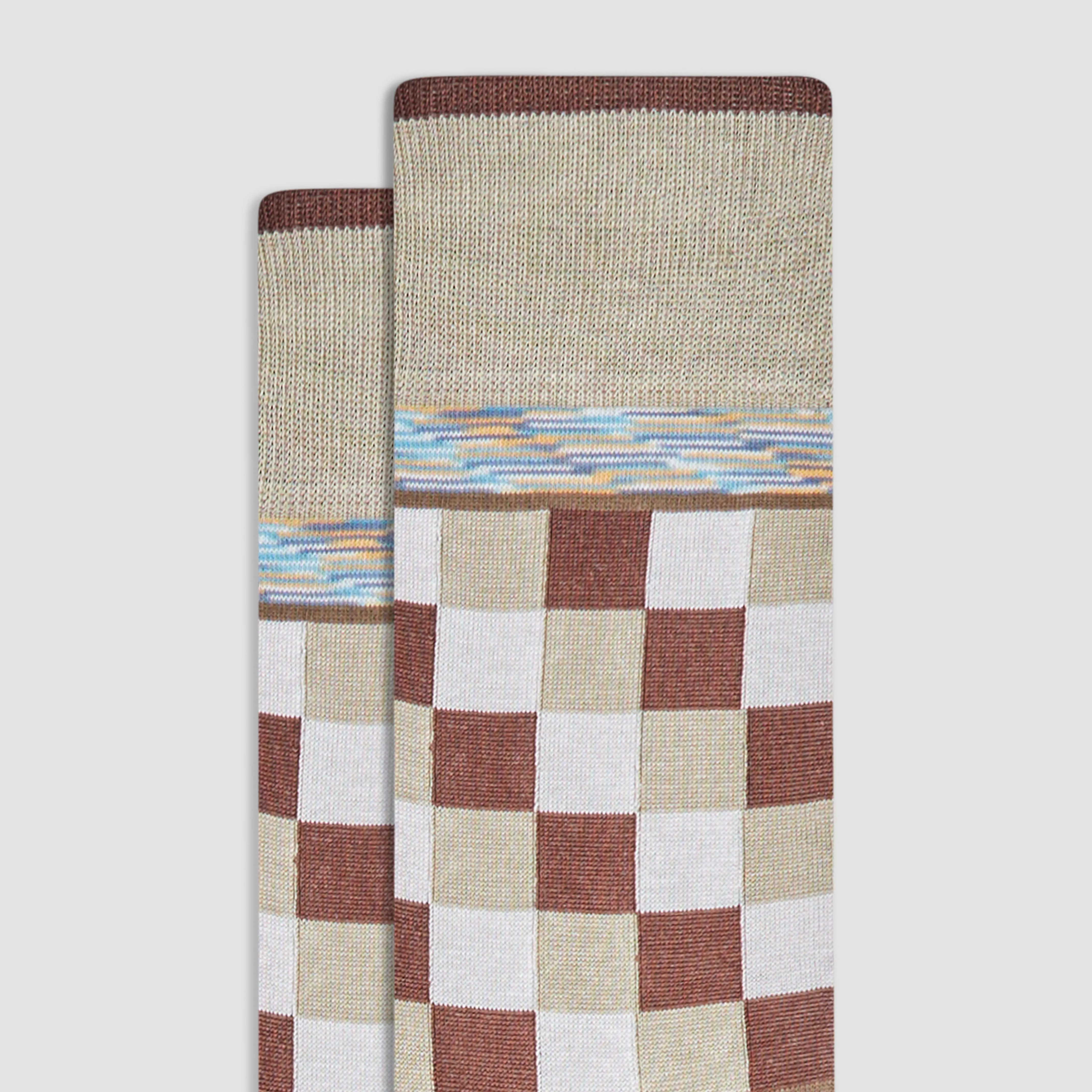 Geometric Mid-Calf Socks sold by Bugatchi product image thumbnail 2