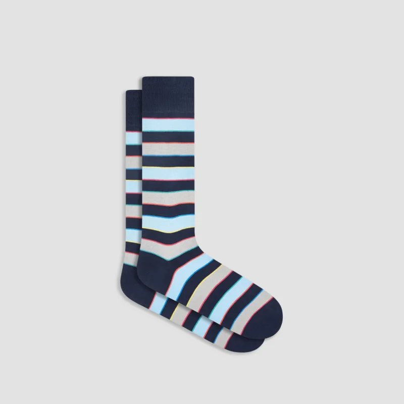Striped Mid-Calf Socks sold by Bugatchi