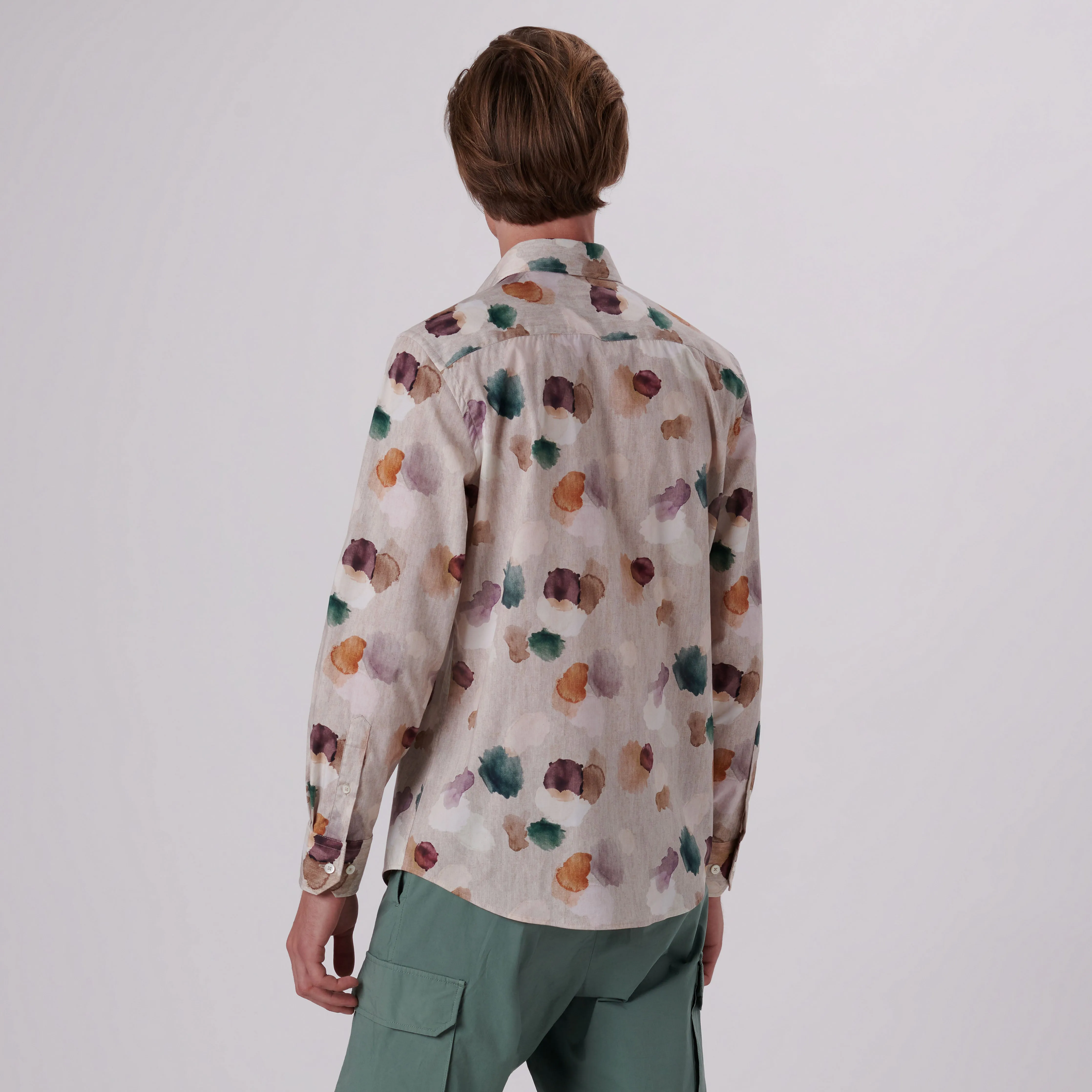 Julian Abstract Print Shirt sold by Bugatchi product image thumbnail 4