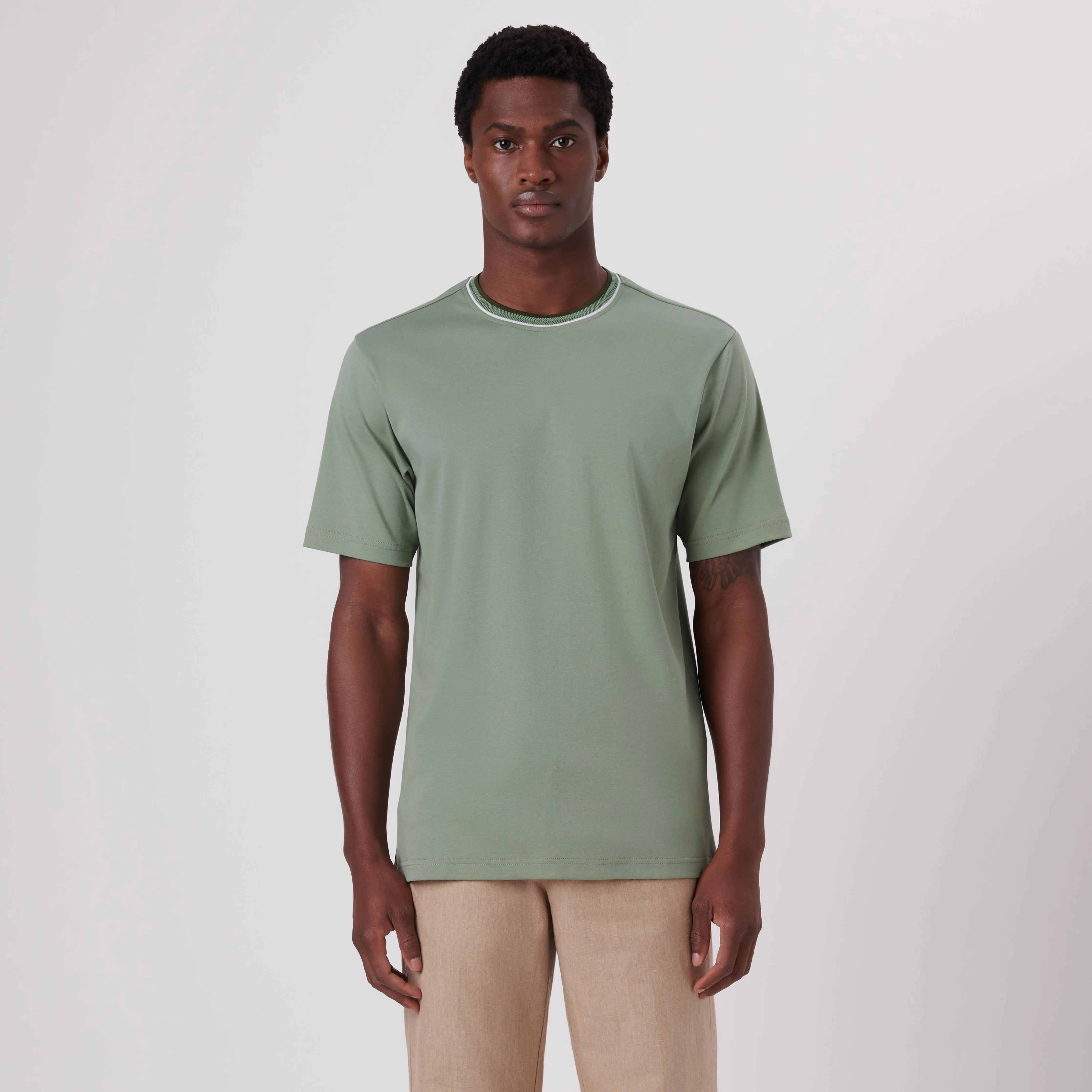 Crew Neck T-Shirt sold by Bugatchi product image thumbnail 2