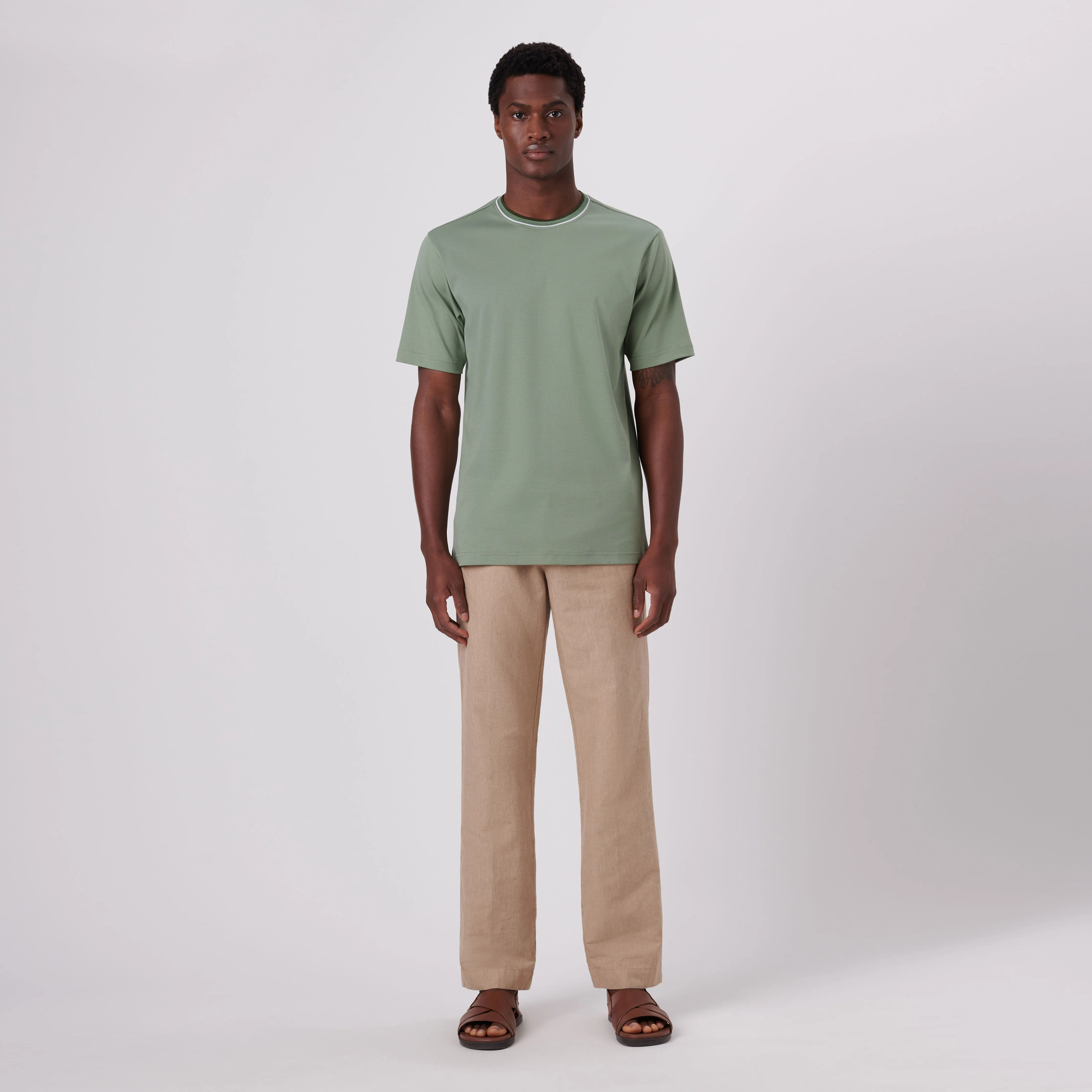 Crew Neck T-Shirt sold by Bugatchi product image thumbnail 5