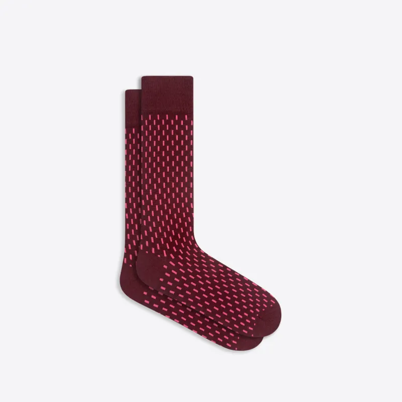 Chalk Stripe Mid-Calf Socks sold by Bugatchi