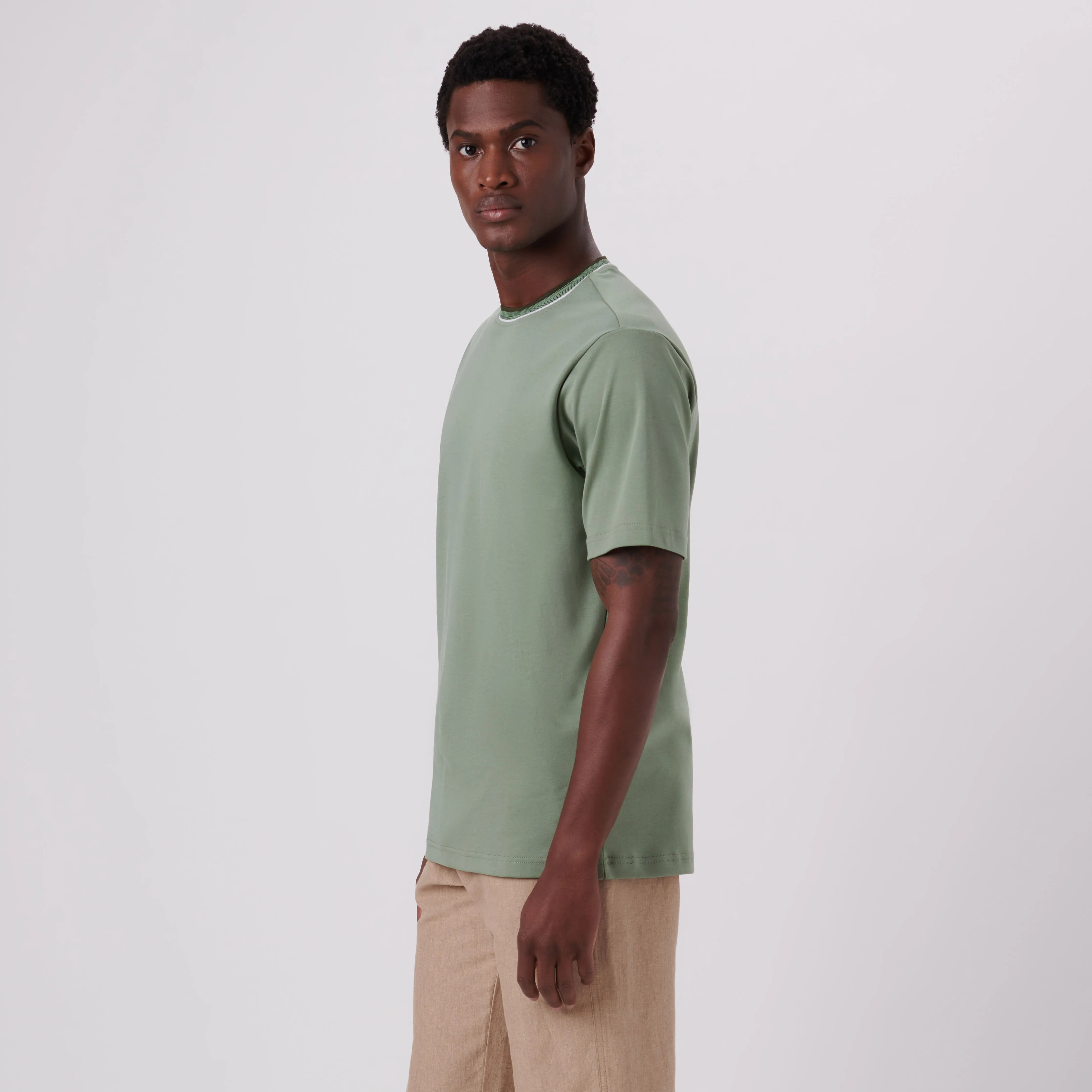 Crew Neck T-Shirt sold by Bugatchi product image thumbnail 3