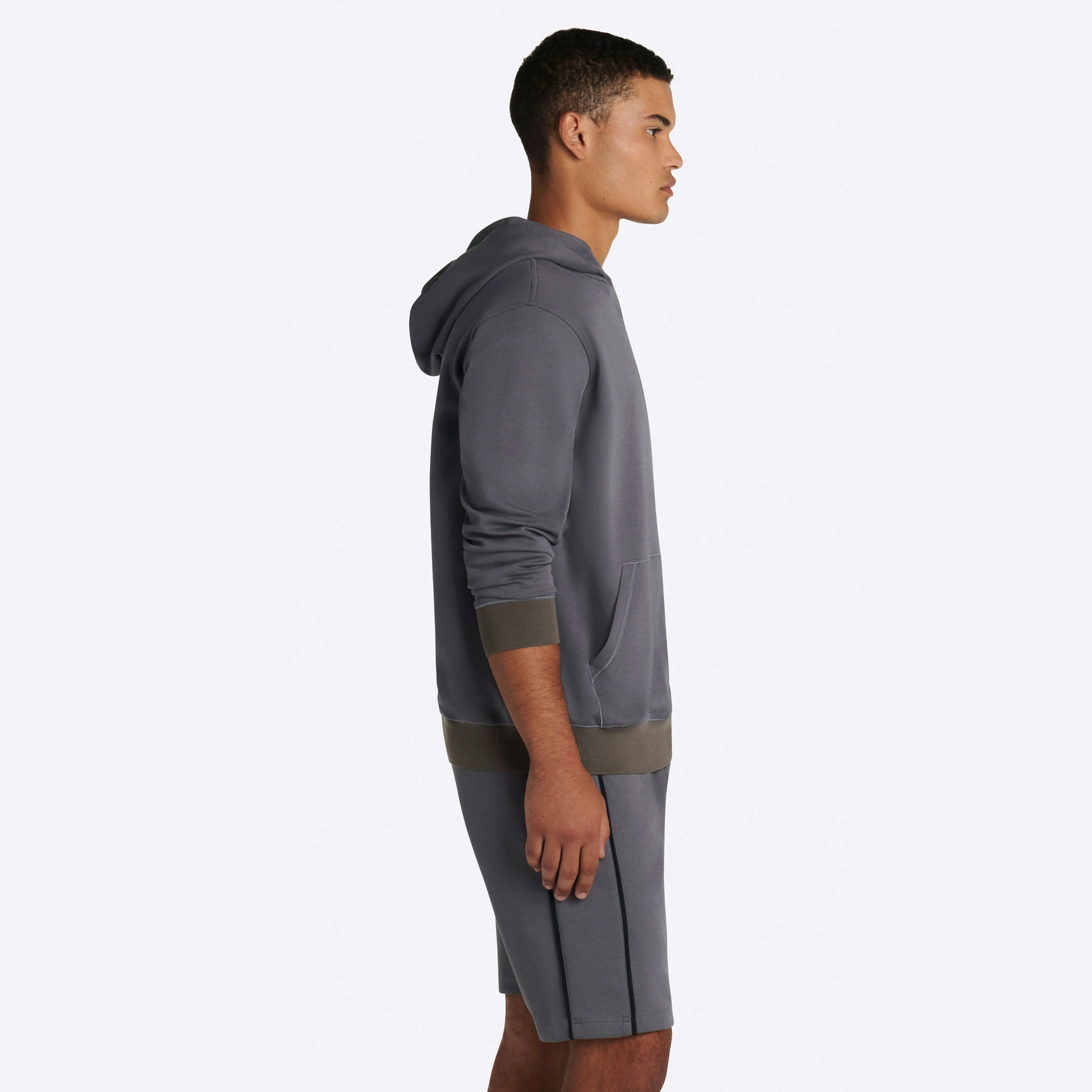 COMFORT Solid Sweatshirt with Hood sold by Bugatchi product image thumbnail 4
