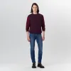 Crew Neck Herringbone Jacquard Sweater sold by Bugatchi