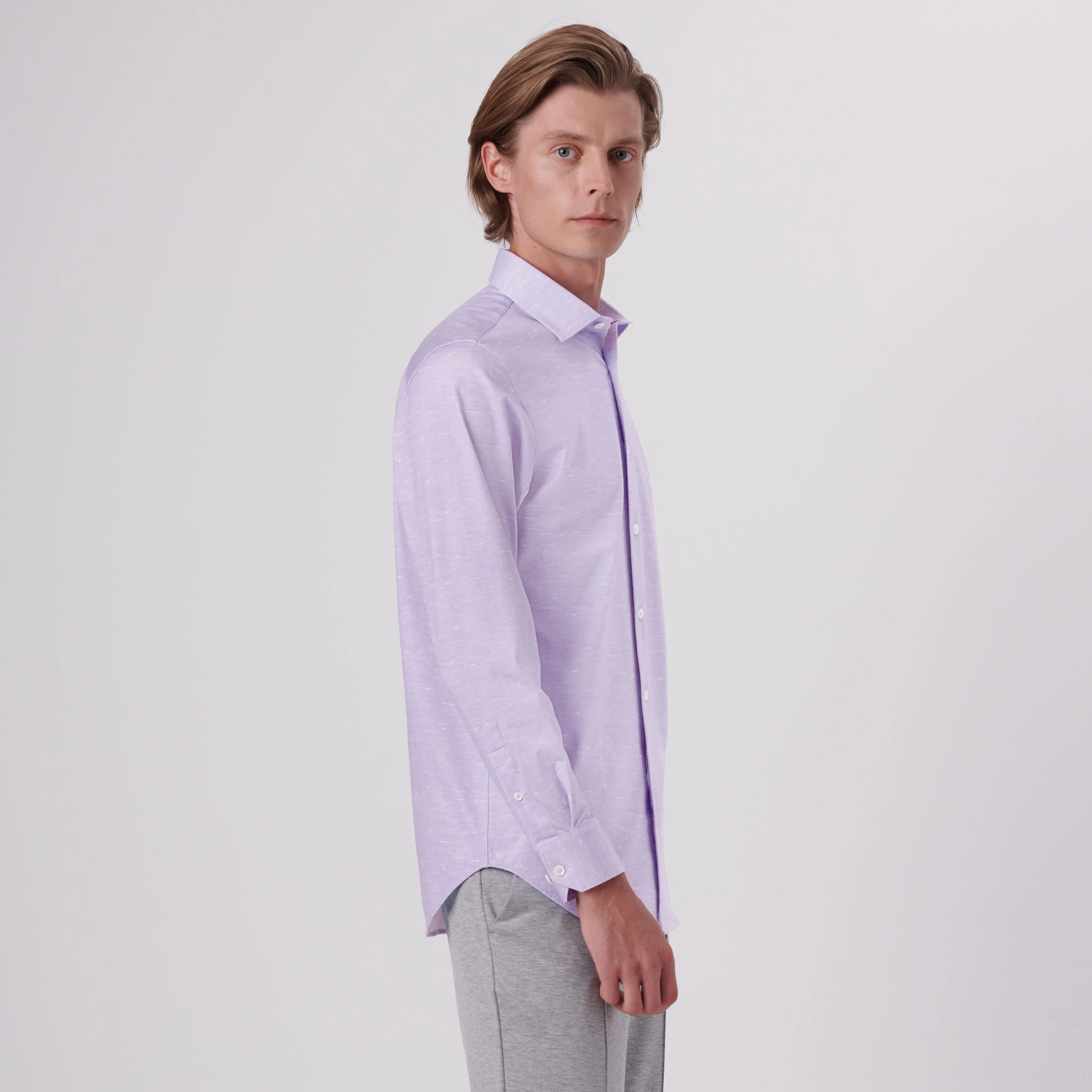 James Heather Print OoohCotton Shirt sold by Bugatchi product image thumbnail 3