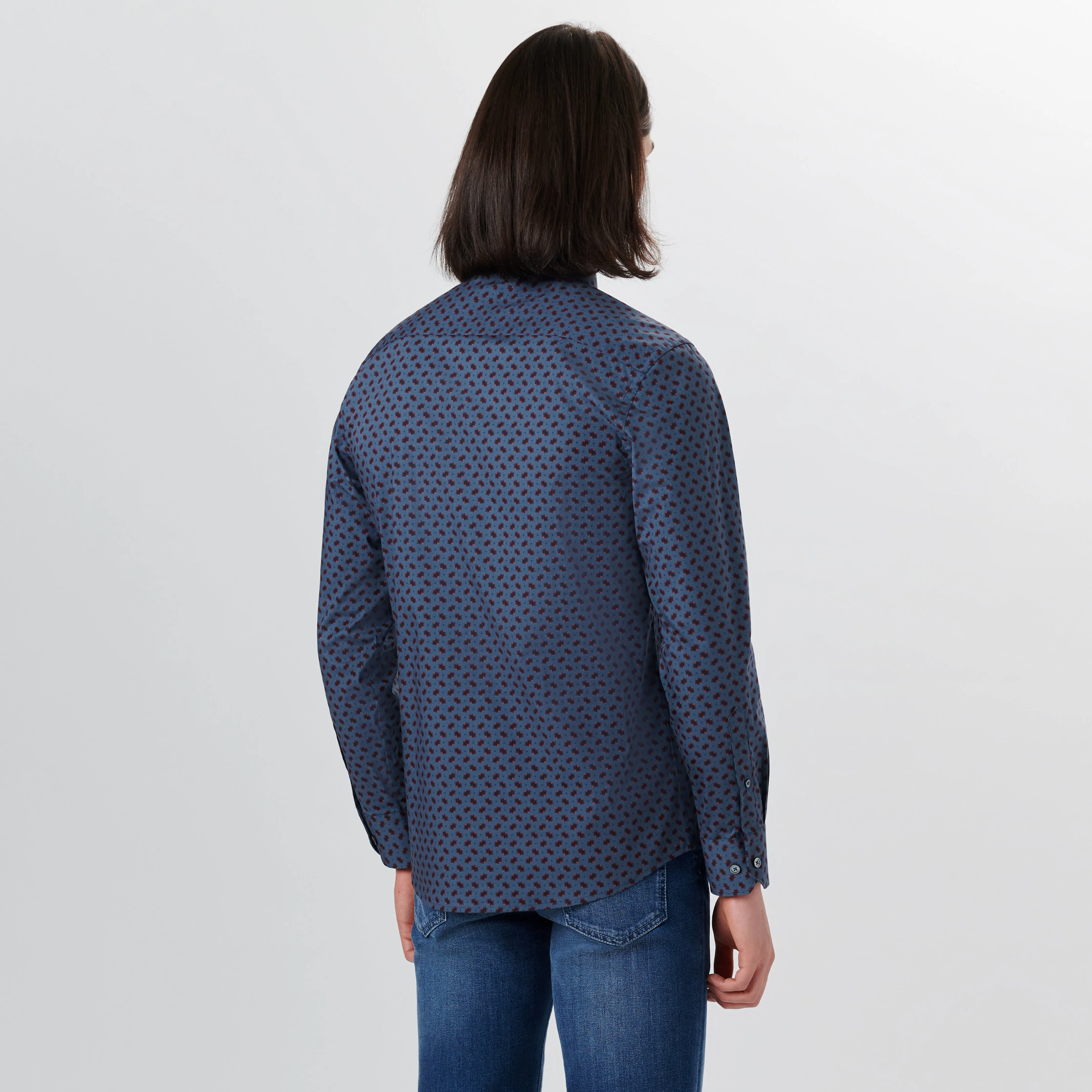 AXEL Geometric Print Shirt sold by Bugatchi product image thumbnail 4