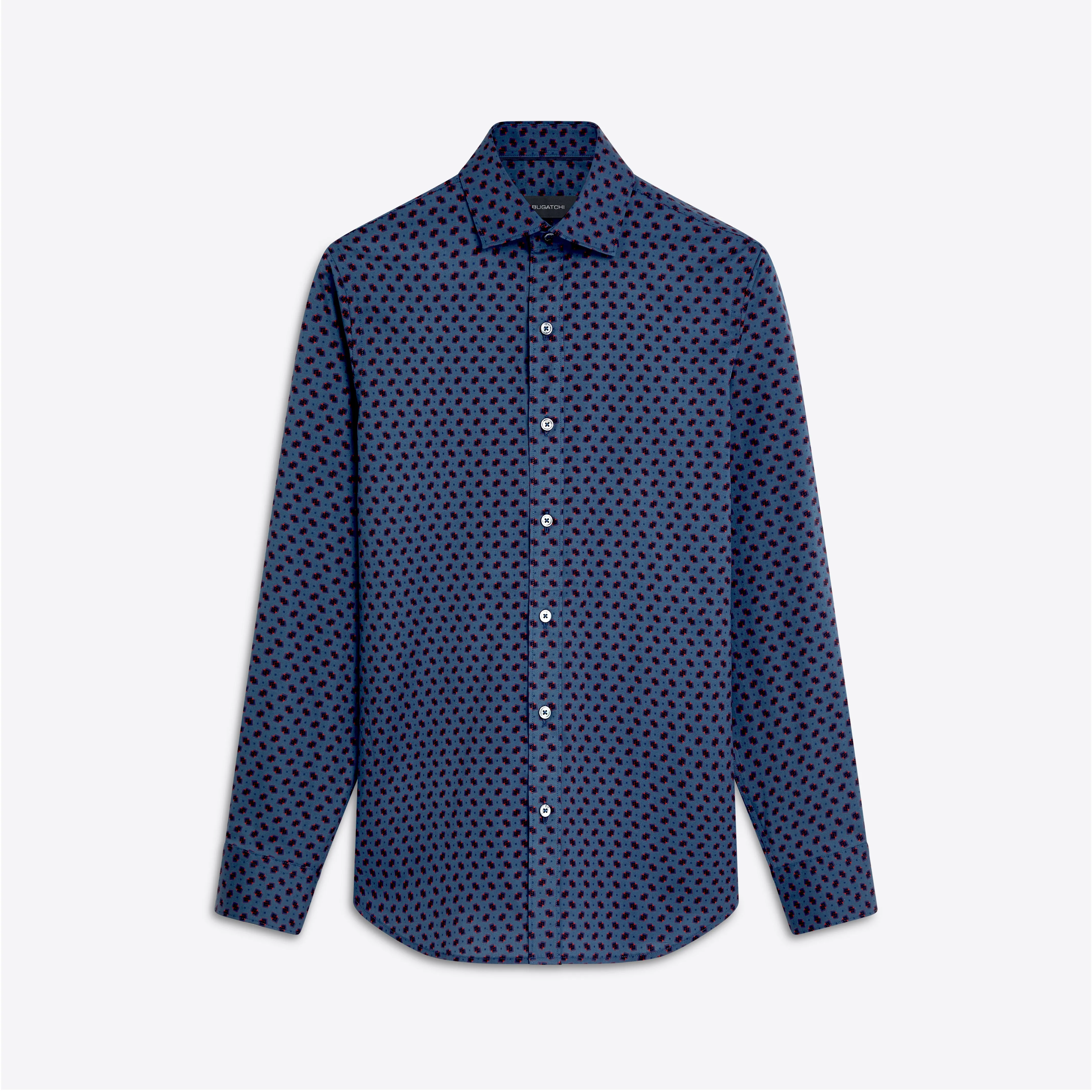 AXEL Geometric Print Shirt sold by Bugatchi