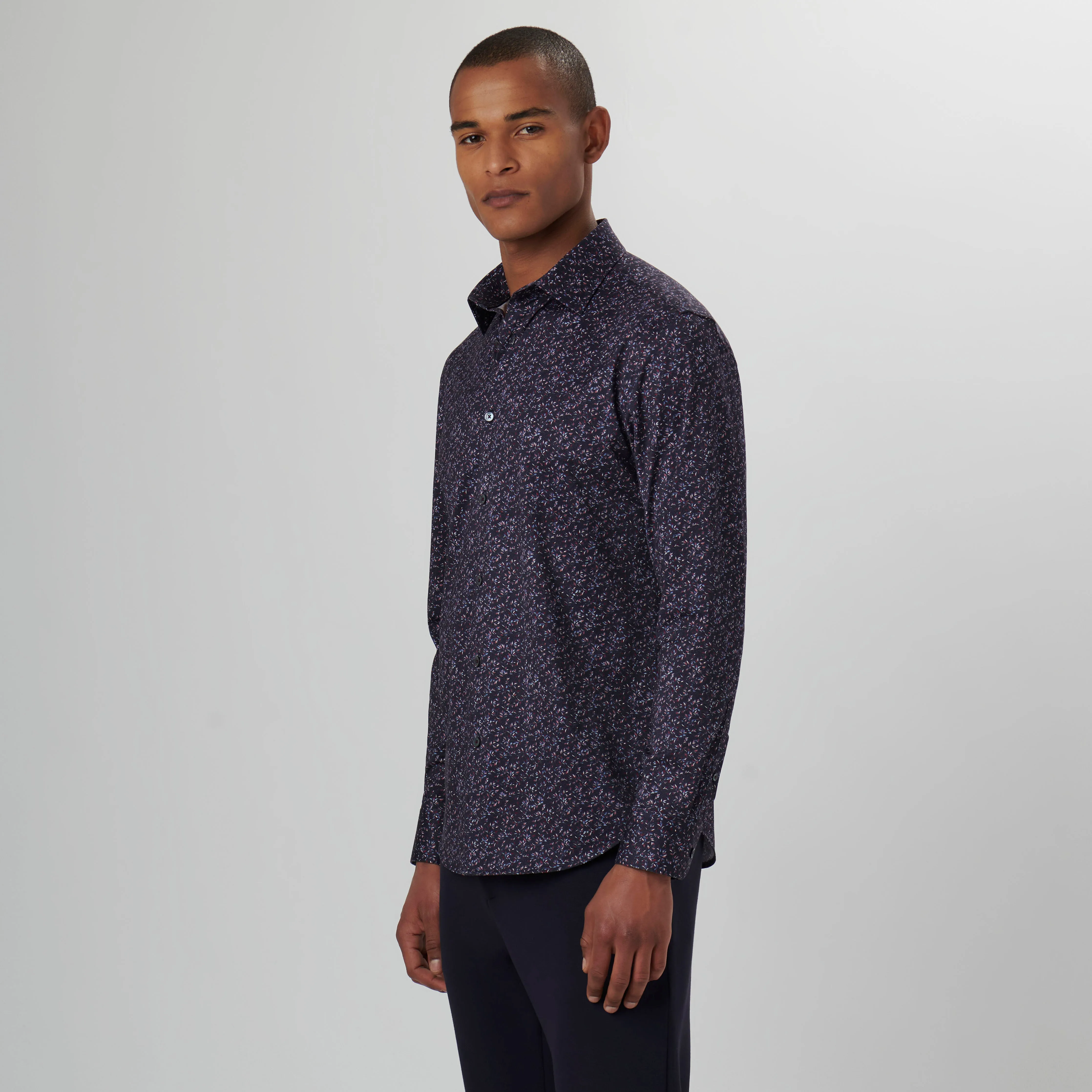 James Leaf Print OoohCotton Shirt sold by Bugatchi product image thumbnail 3