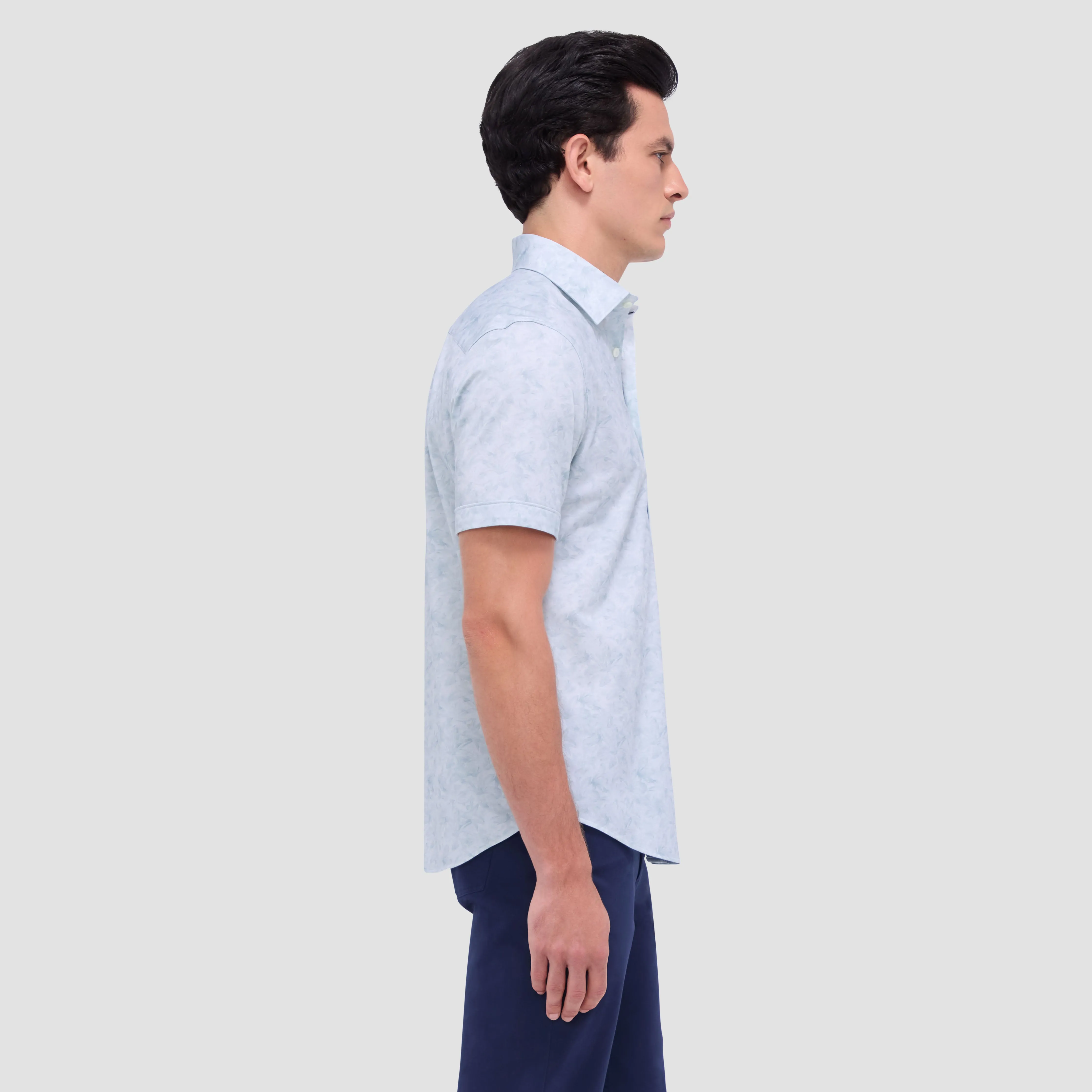 Miles Floral OoohCotton Short Sleeve Shirt sold by Bugatchi product image thumbnail 3