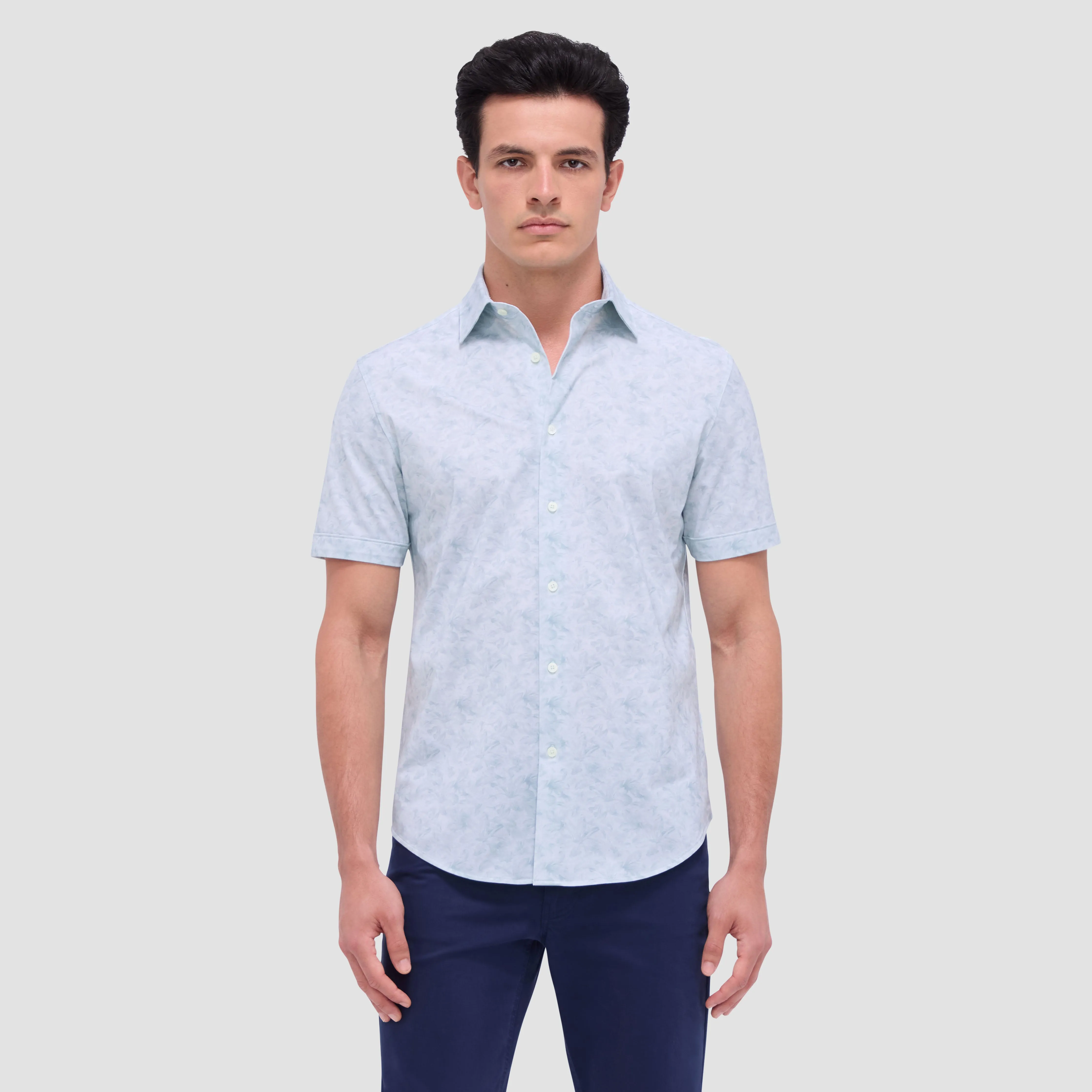 Miles Floral OoohCotton Short Sleeve Shirt sold by Bugatchi product image thumbnail 2