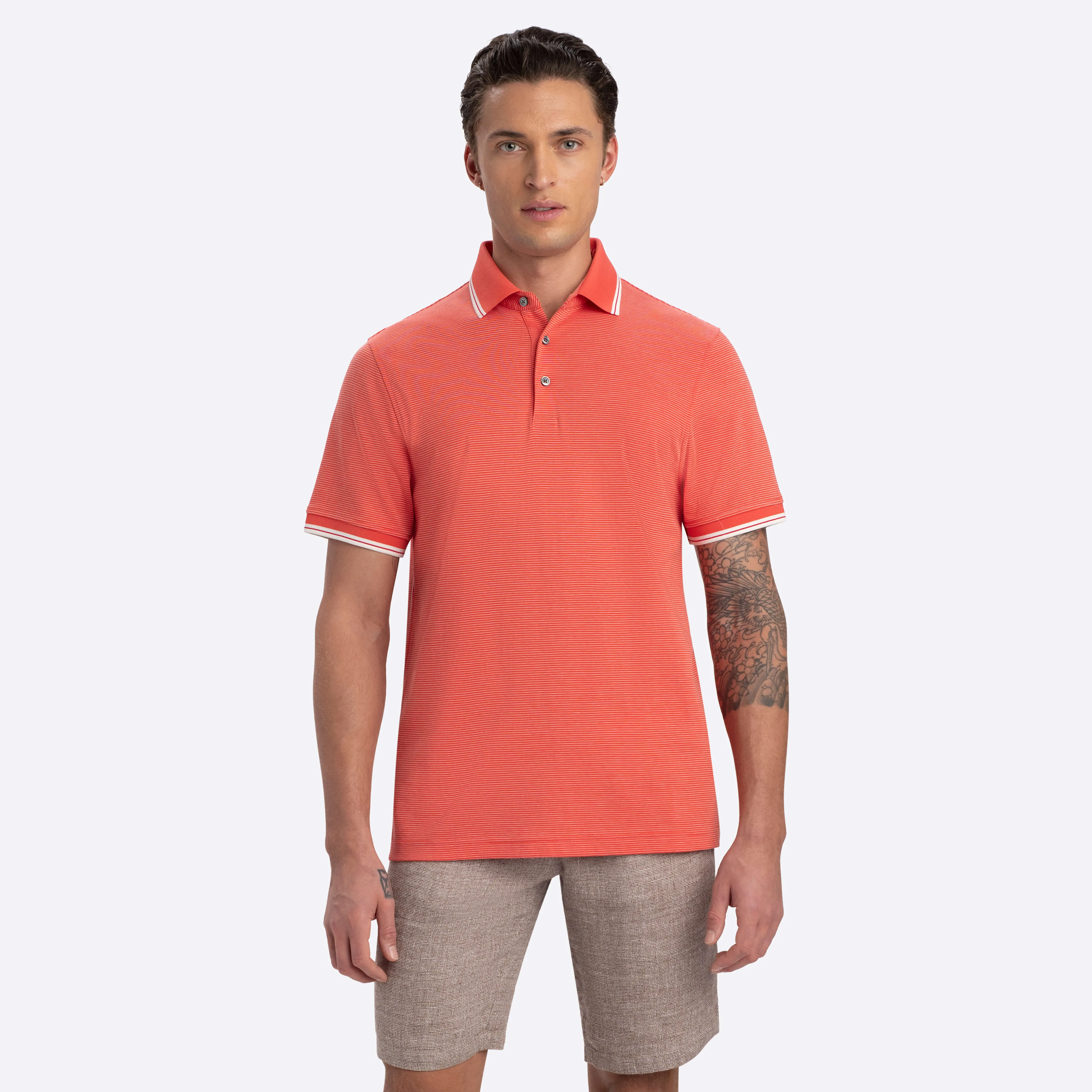 Striped Polo sold by Bugatchi product image thumbnail 2