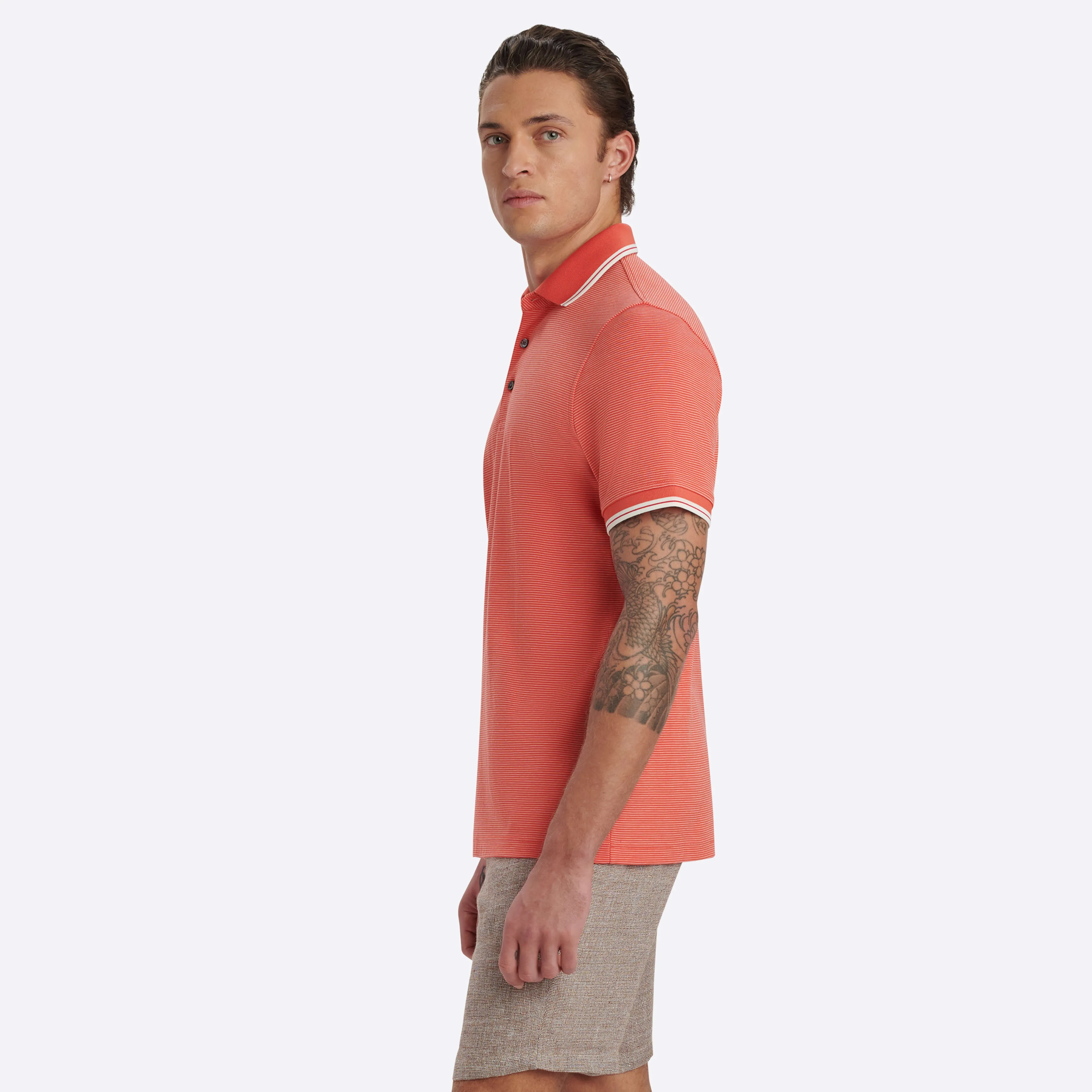Striped Polo sold by Bugatchi product image thumbnail 3