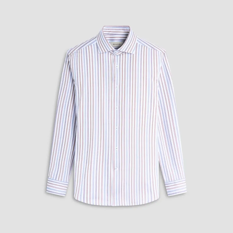 Devon Striped OoohCotton Shirt sold by Bugatchi
