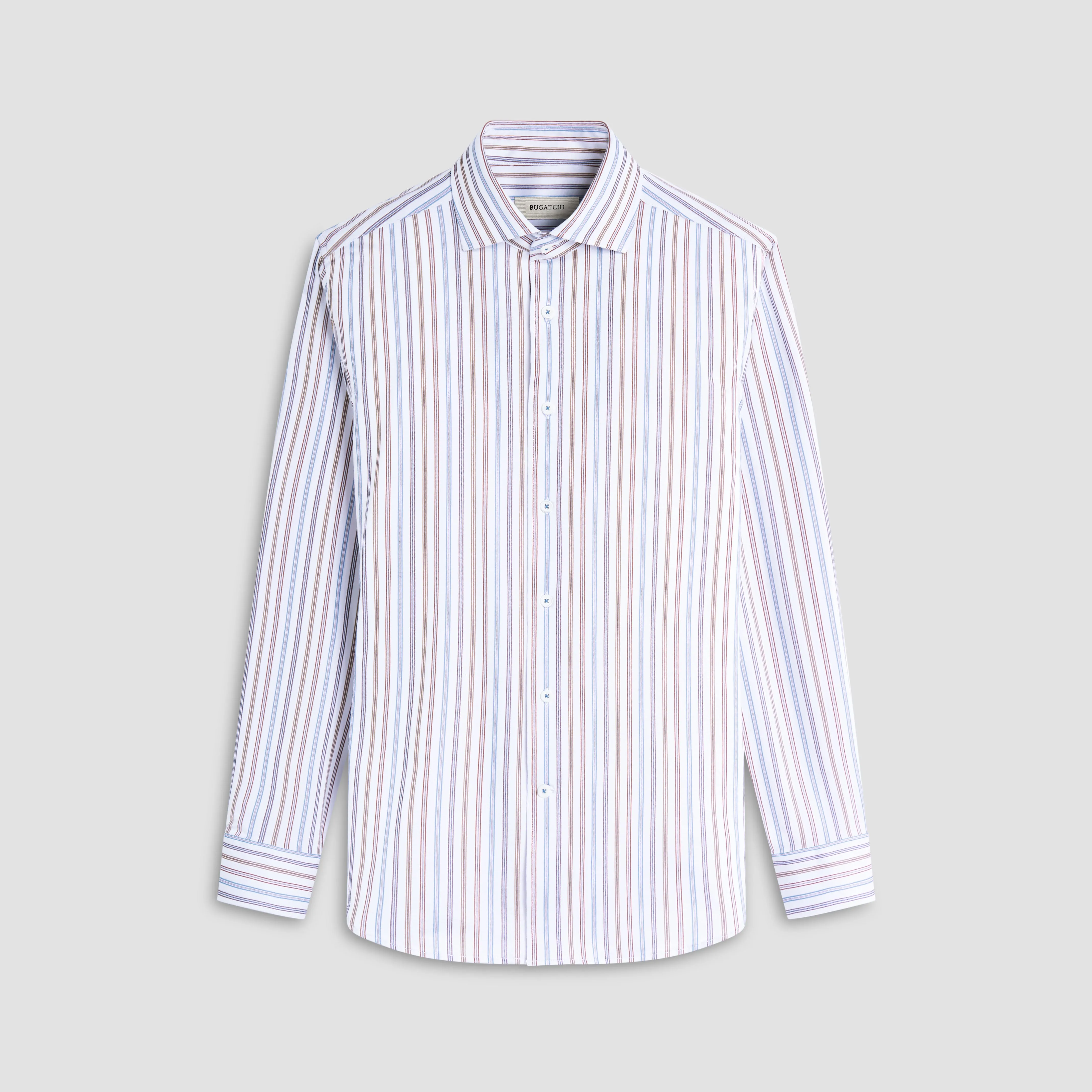 Devon Striped OoohCotton Shirt sold by Bugatchi