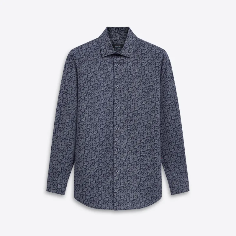 JAMES Paisley Print OoohCotton Shirt sold by Bugatchi