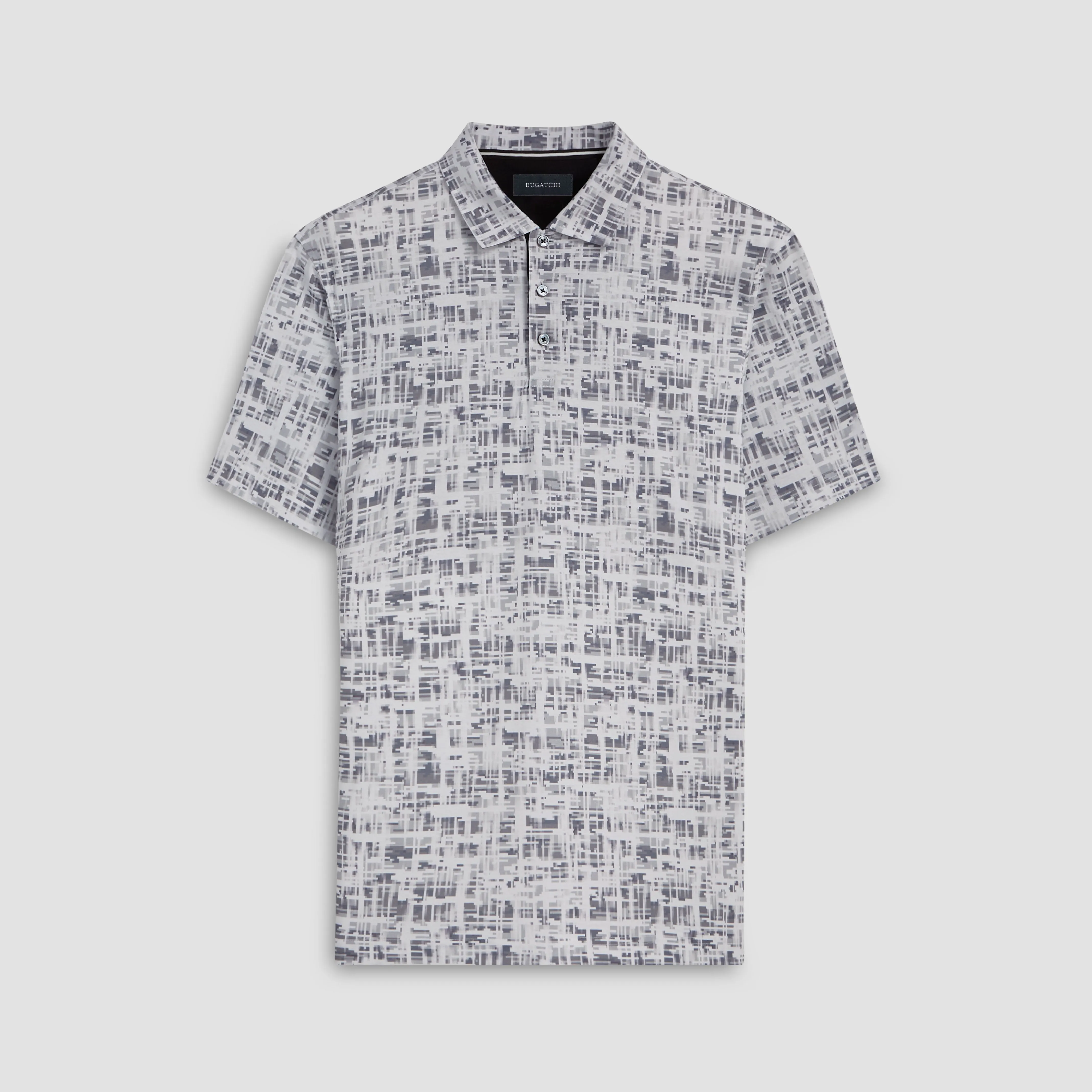 Hendrix Abstract Print Polo Shirt sold by Bugatchi