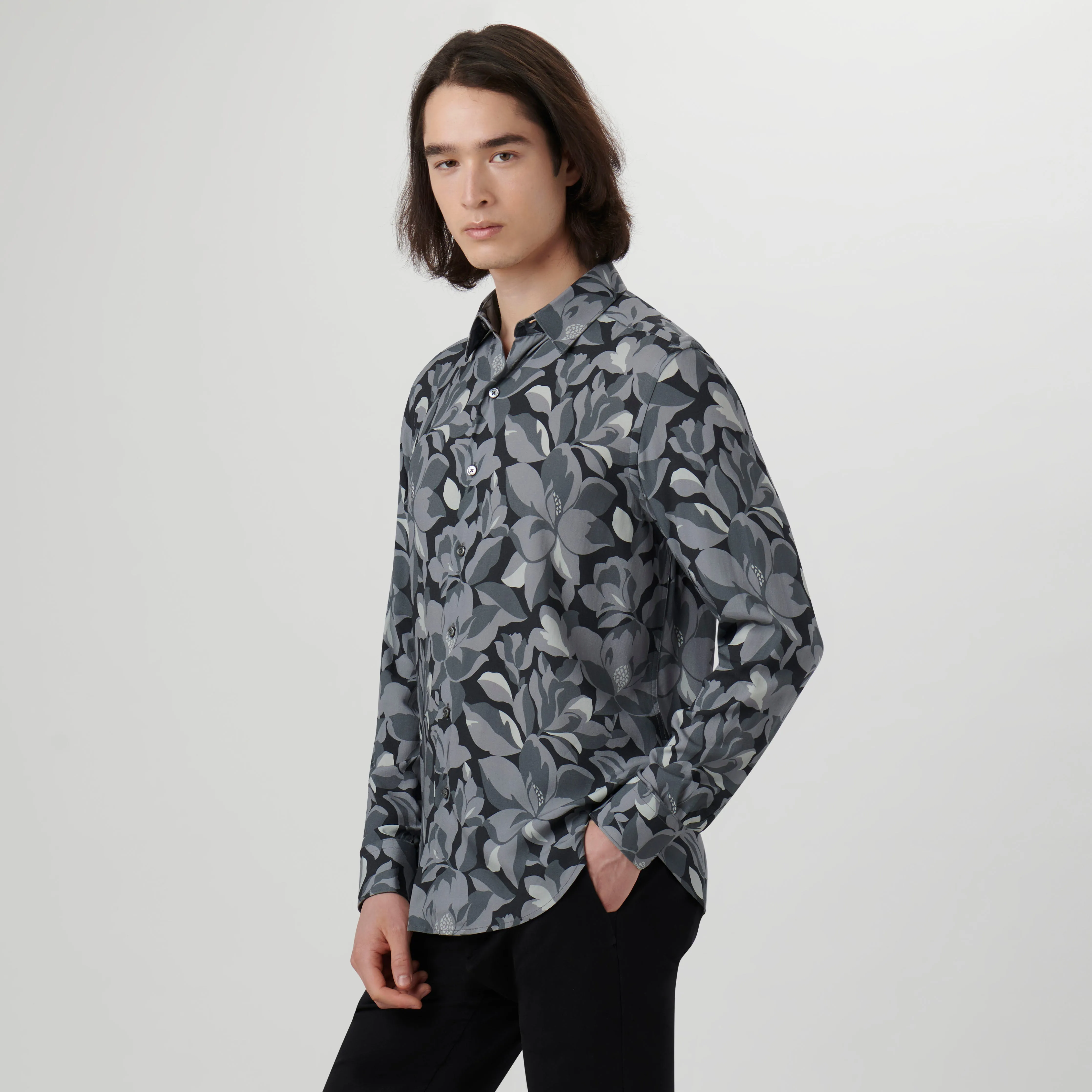 Julian EcoVero Floral Shirt sold by Bugatchi product image thumbnail 4