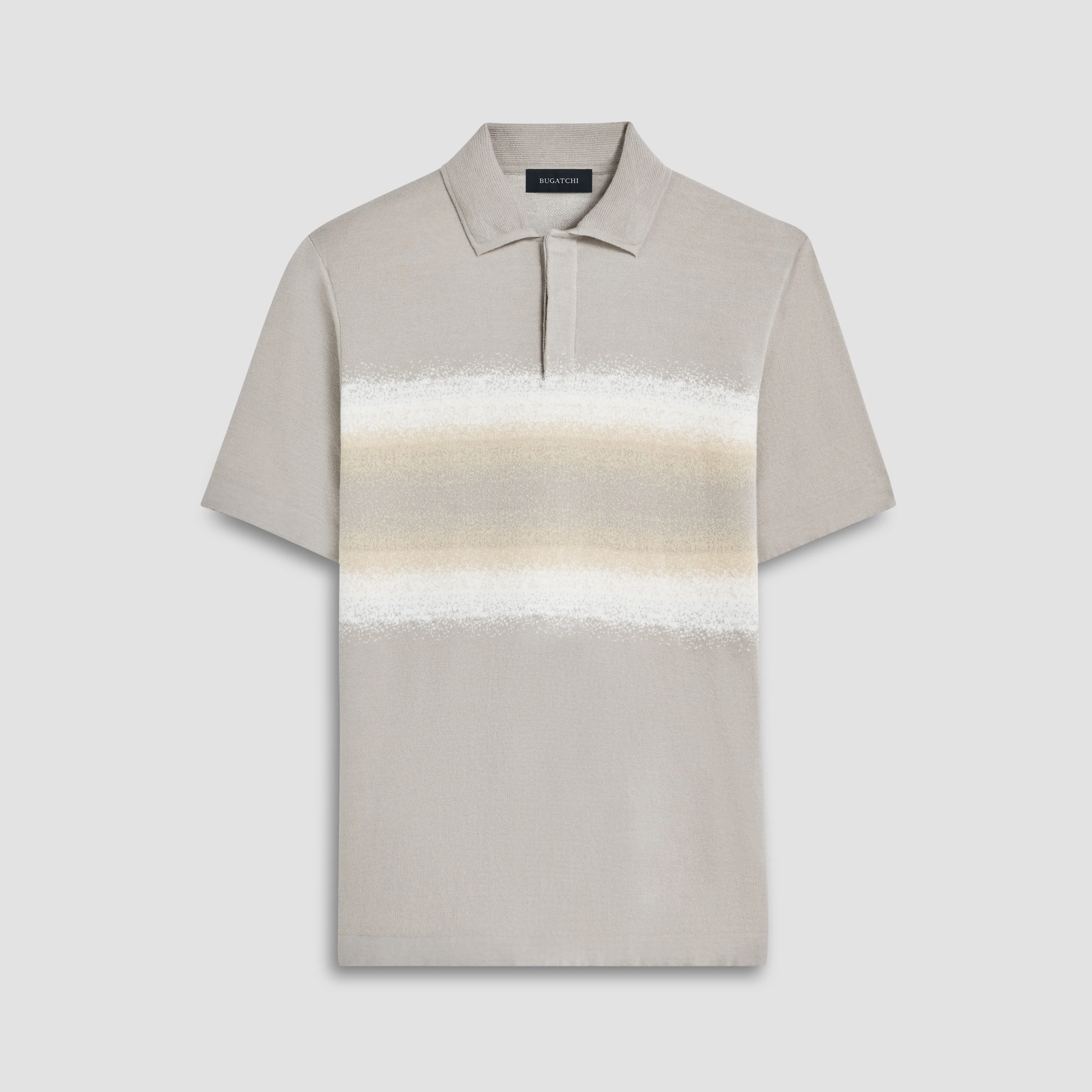 Ombre Stripe Short Sleeve Polo Sweater sold by Bugatchi