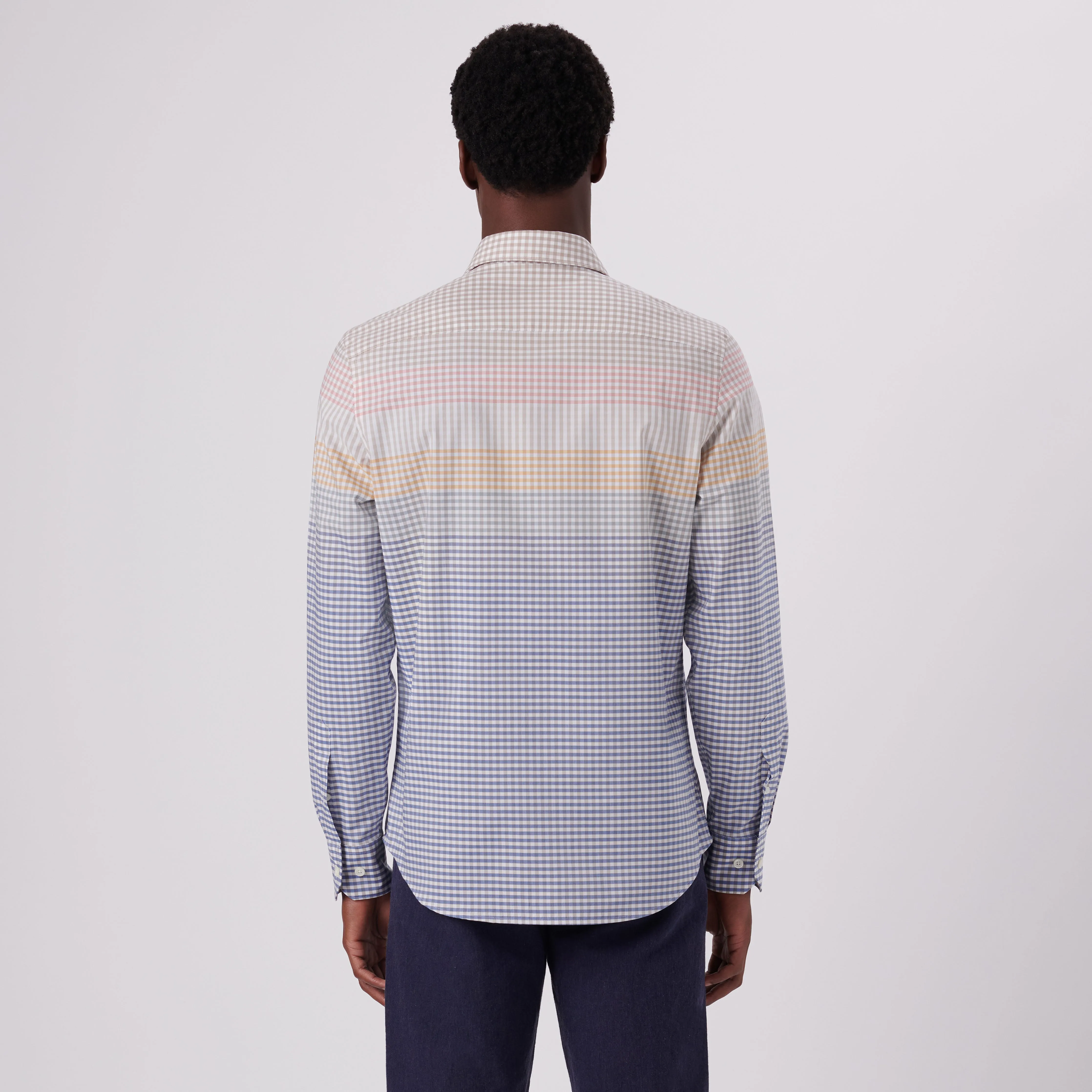 Julian Gingham Check Shirt sold by Bugatchi product image thumbnail 4