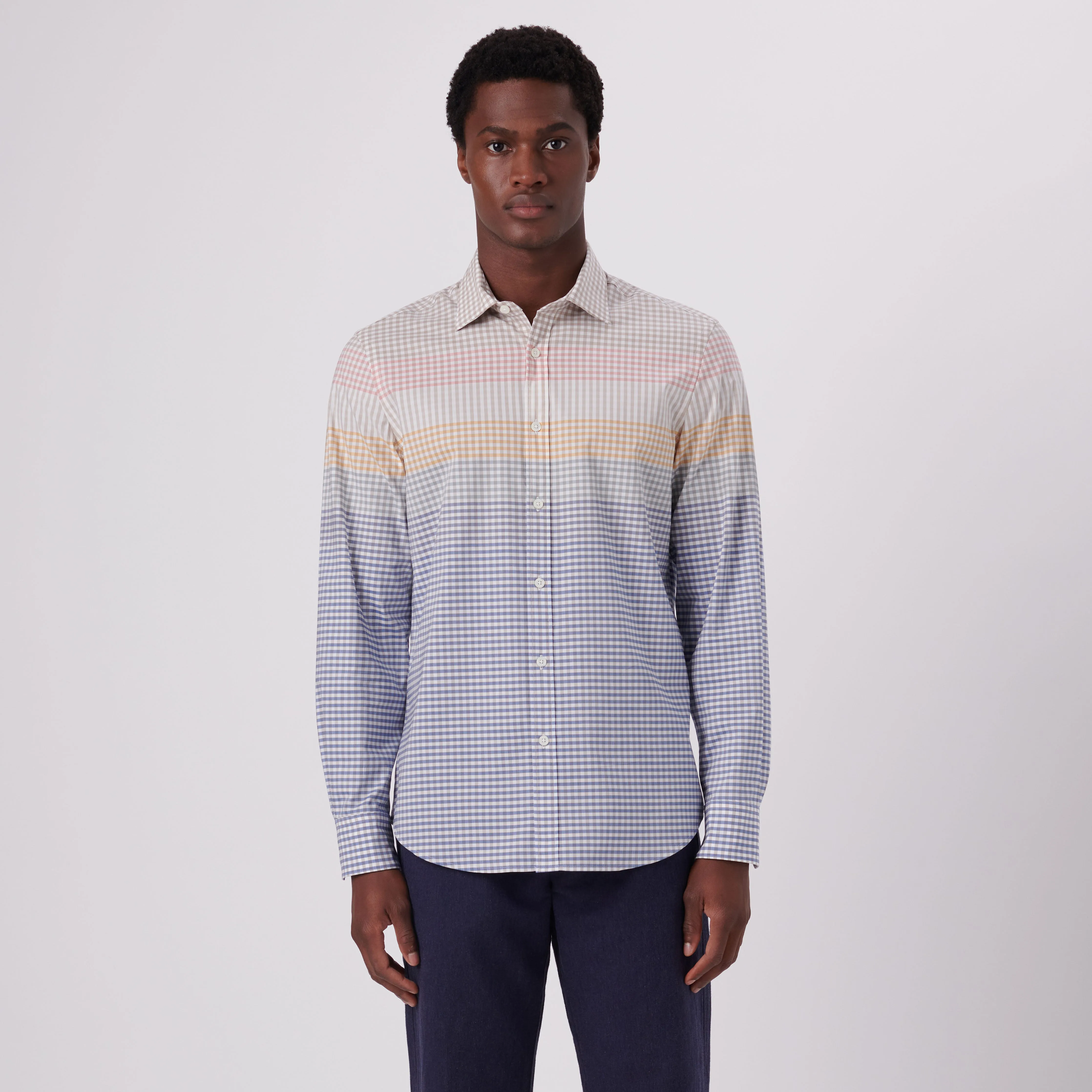 Julian Gingham Check Shirt sold by Bugatchi product image thumbnail 2