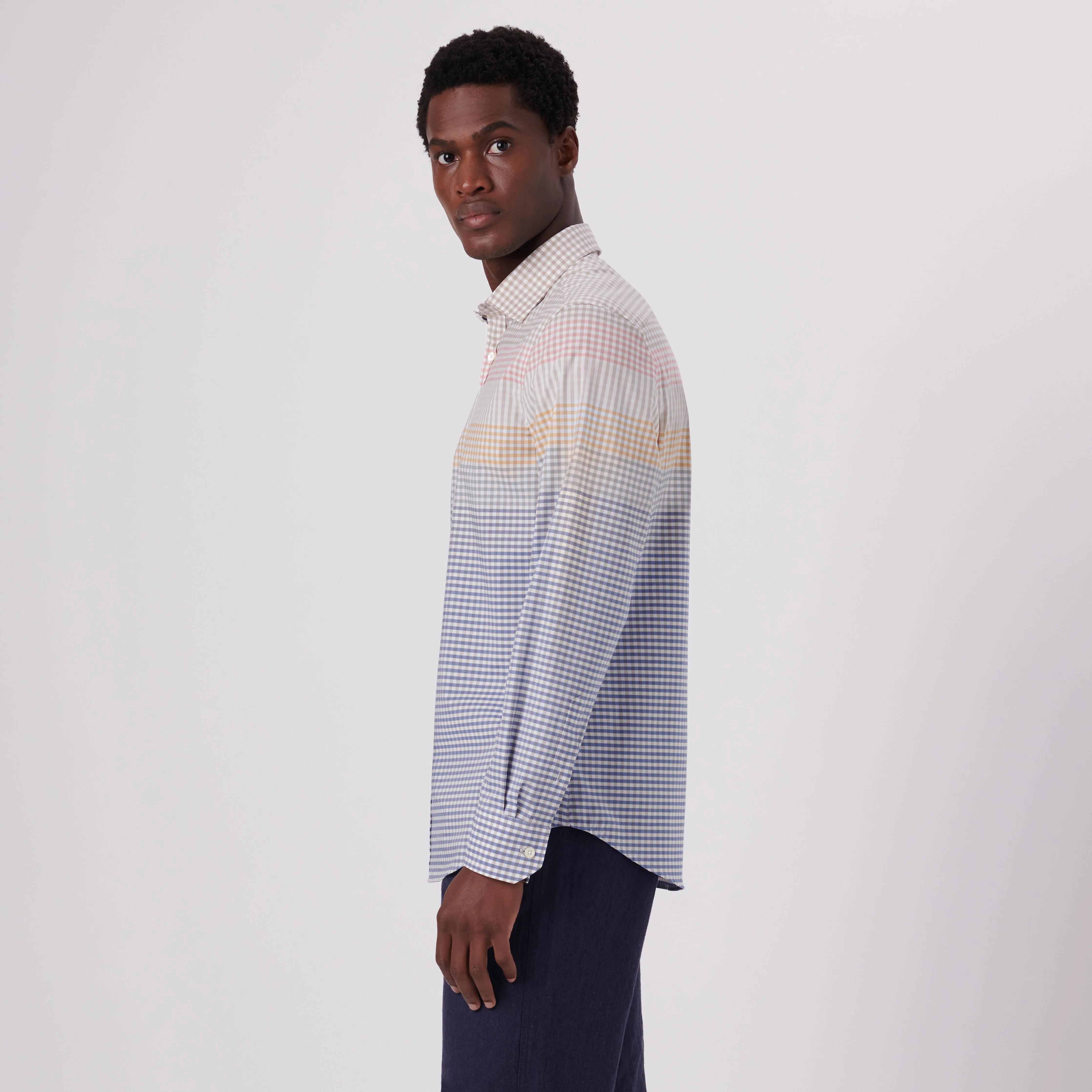 Julian Gingham Check Shirt sold by Bugatchi product image thumbnail 3