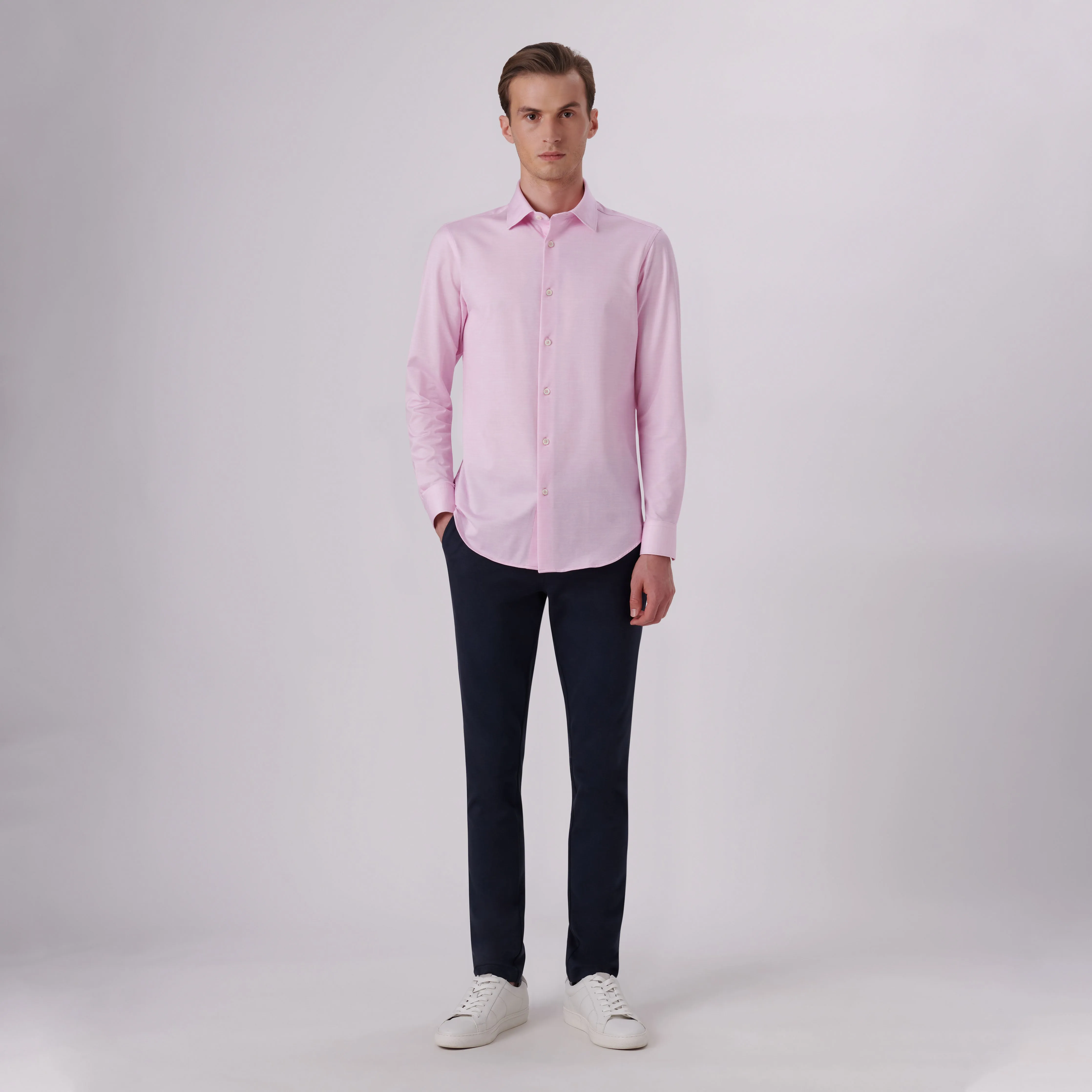 James Heather Print OoohCotton Shirt sold by Bugatchi product image thumbnail 5