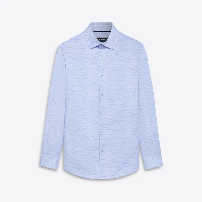 JAMES Striated OoohCotton Shirt sold by Bugatchi