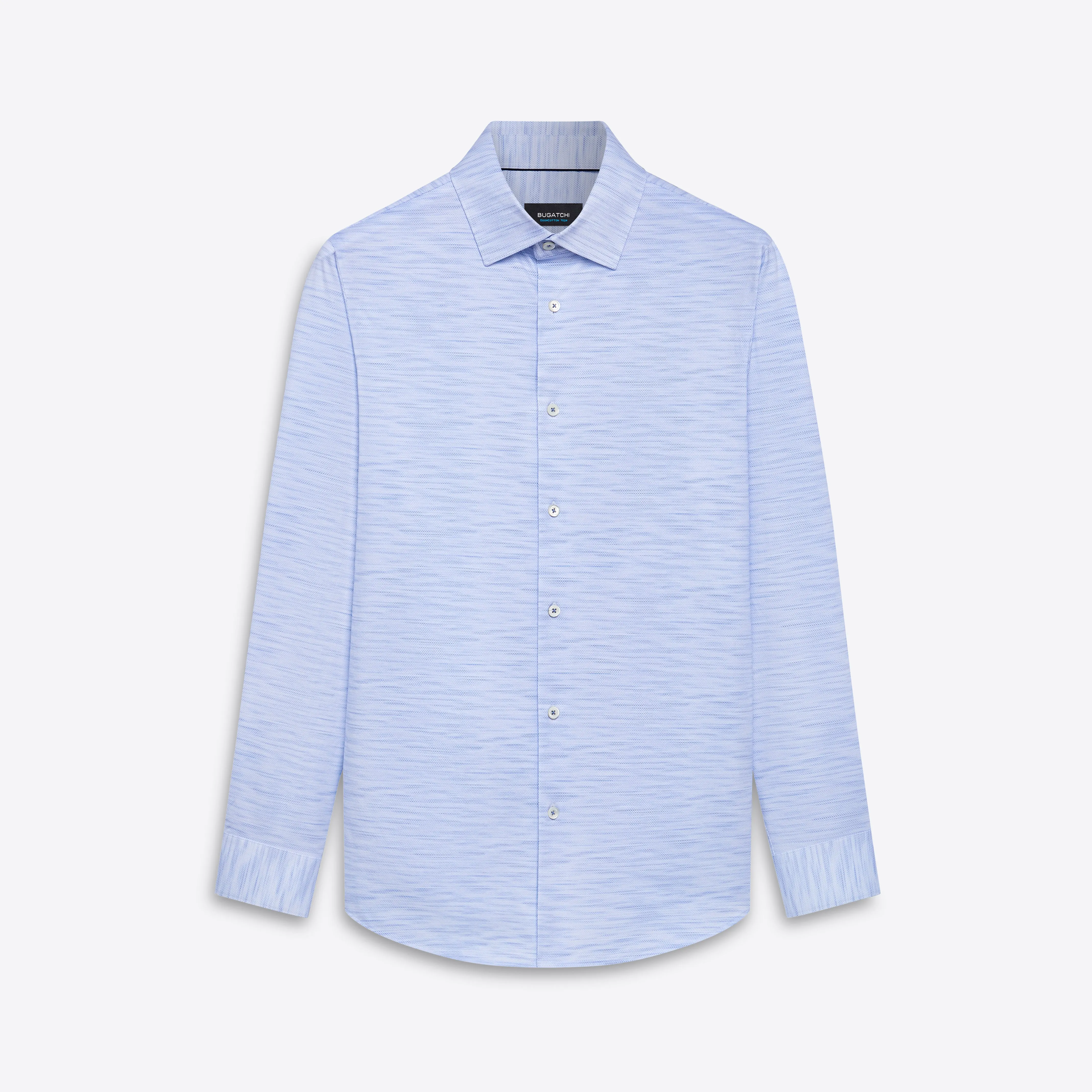 JAMES Striated OoohCotton Shirt sold by Bugatchi
