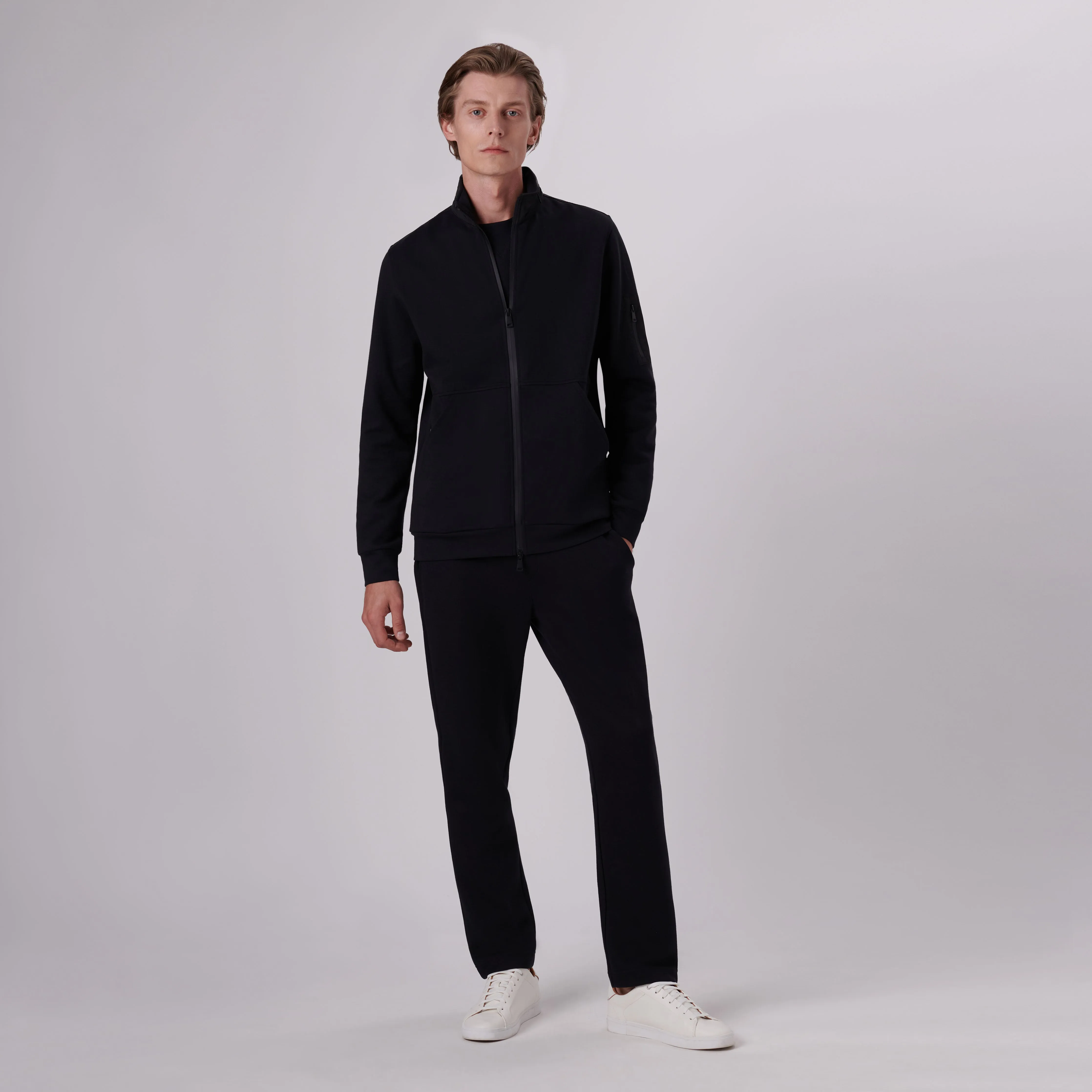 Mock Neck Jacket With Stow-Away Hood sold by Bugatchi product image thumbnail 5