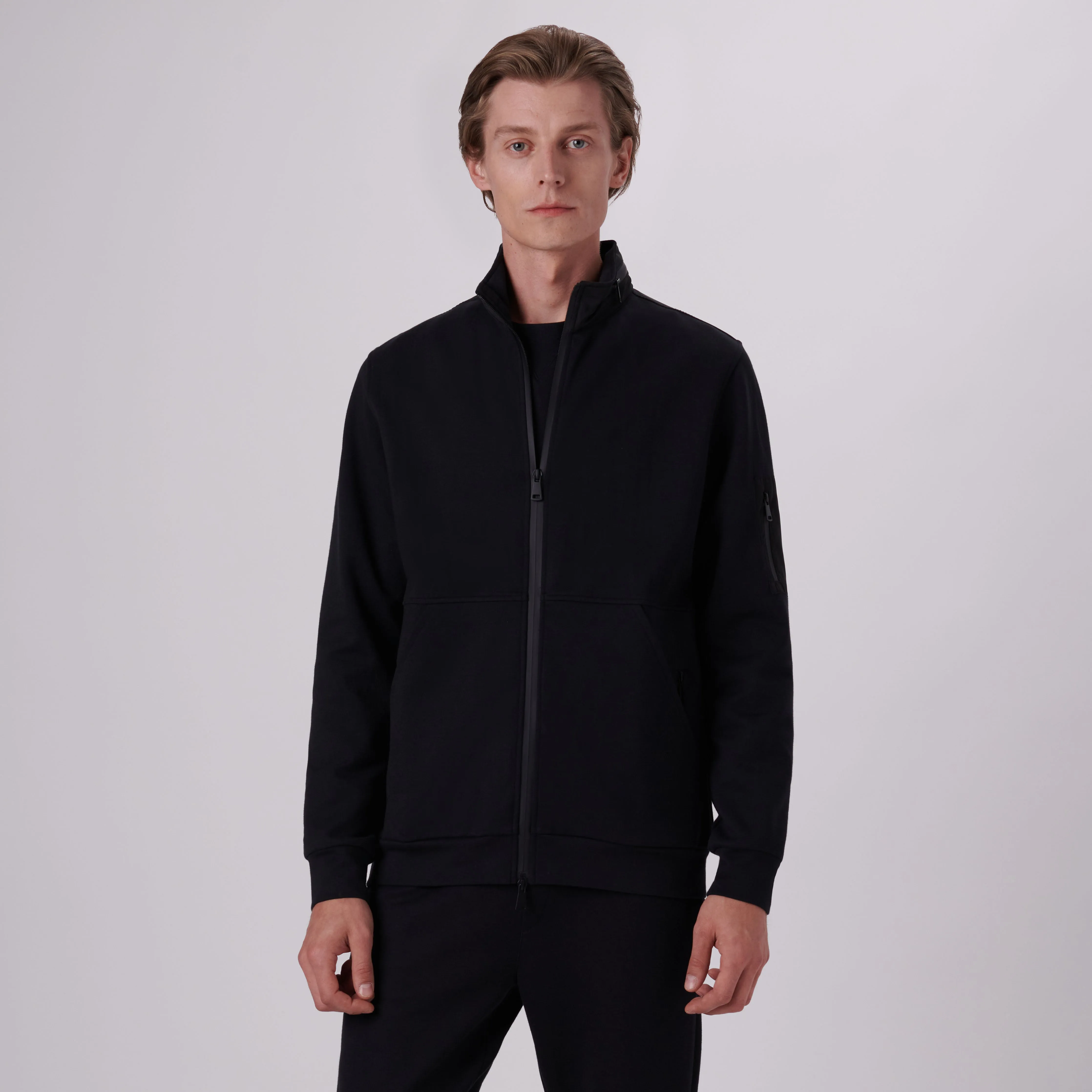 Mock Neck Jacket With Stow-Away Hood sold by Bugatchi product image thumbnail 2